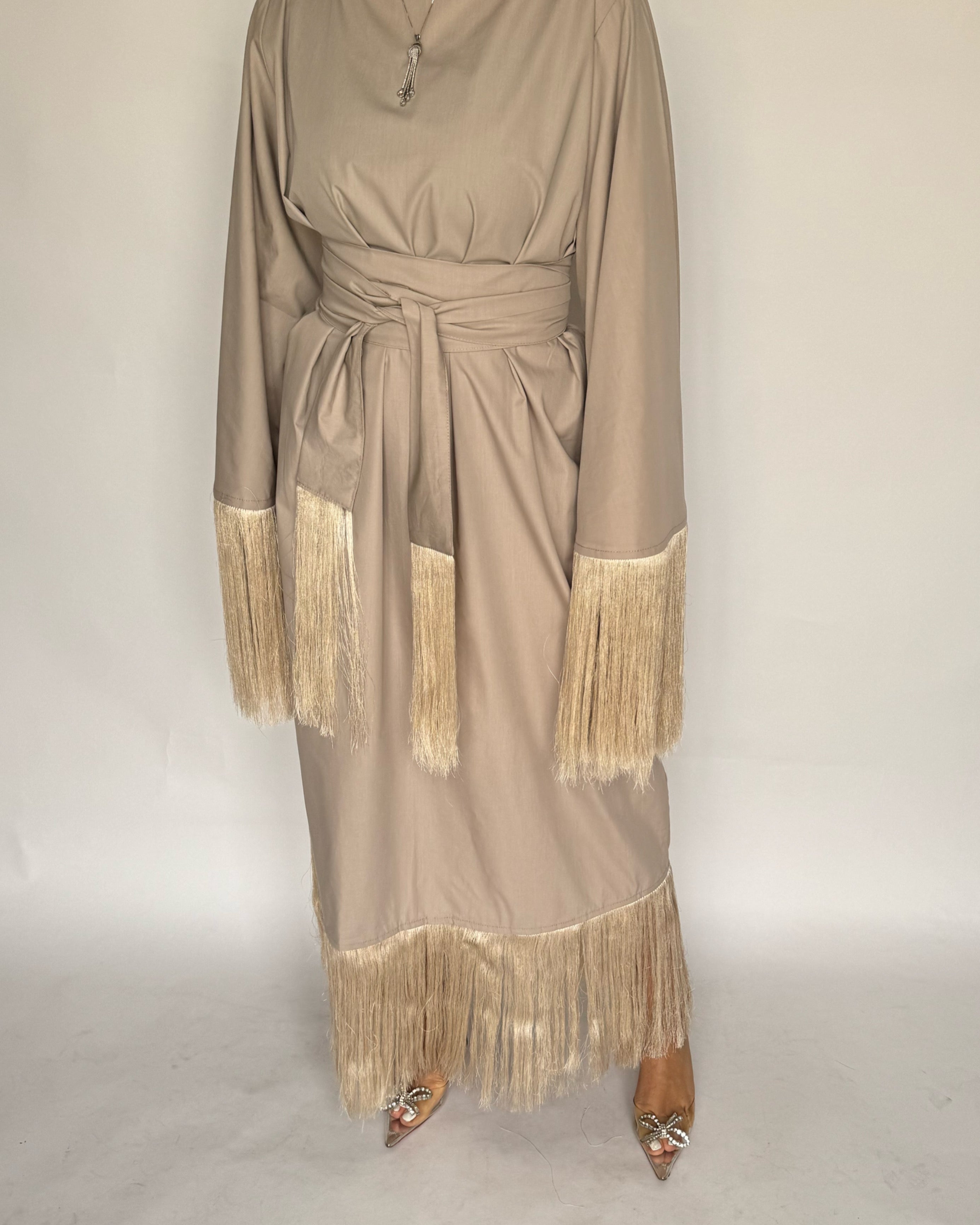 Beige Tassel Dress (READY TO SHIP) Beige Tassel Dress (READY TO SHIP)