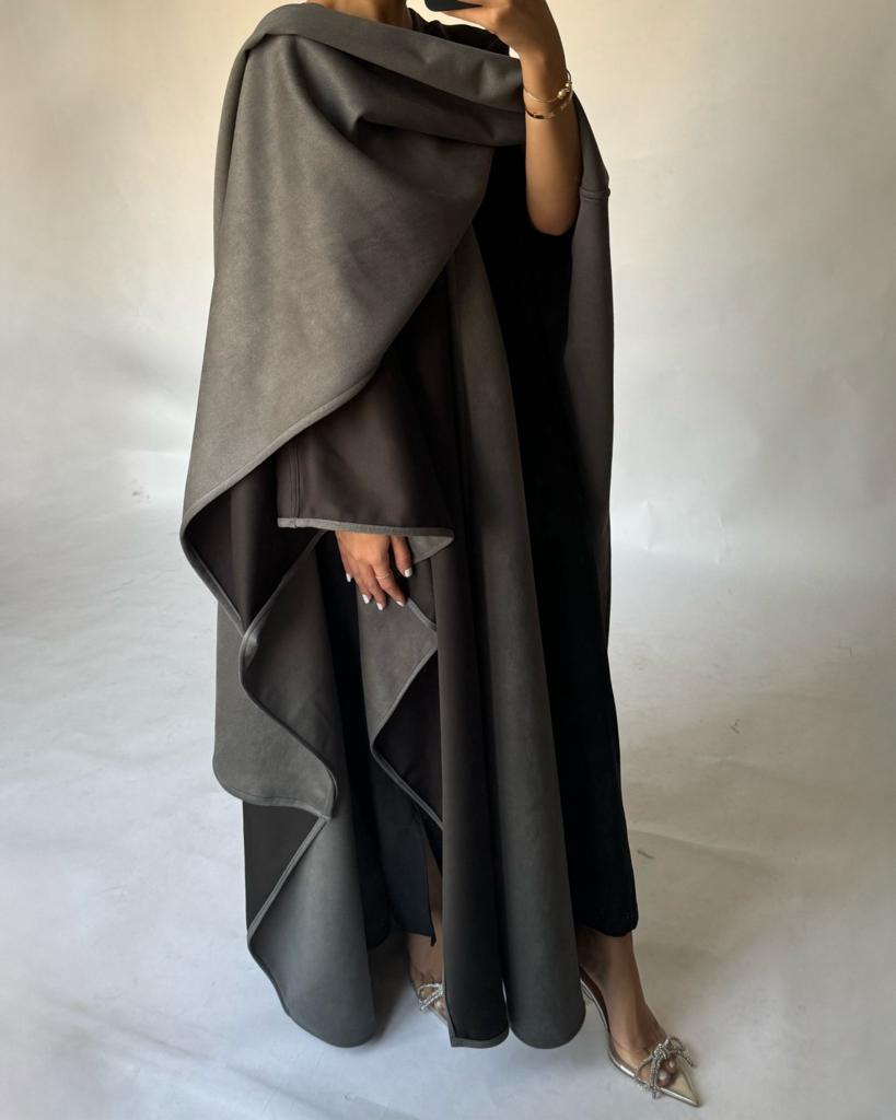 A134 - Shades Of Gray Double Sided Shamwa Shaal (READY TO SHIP)