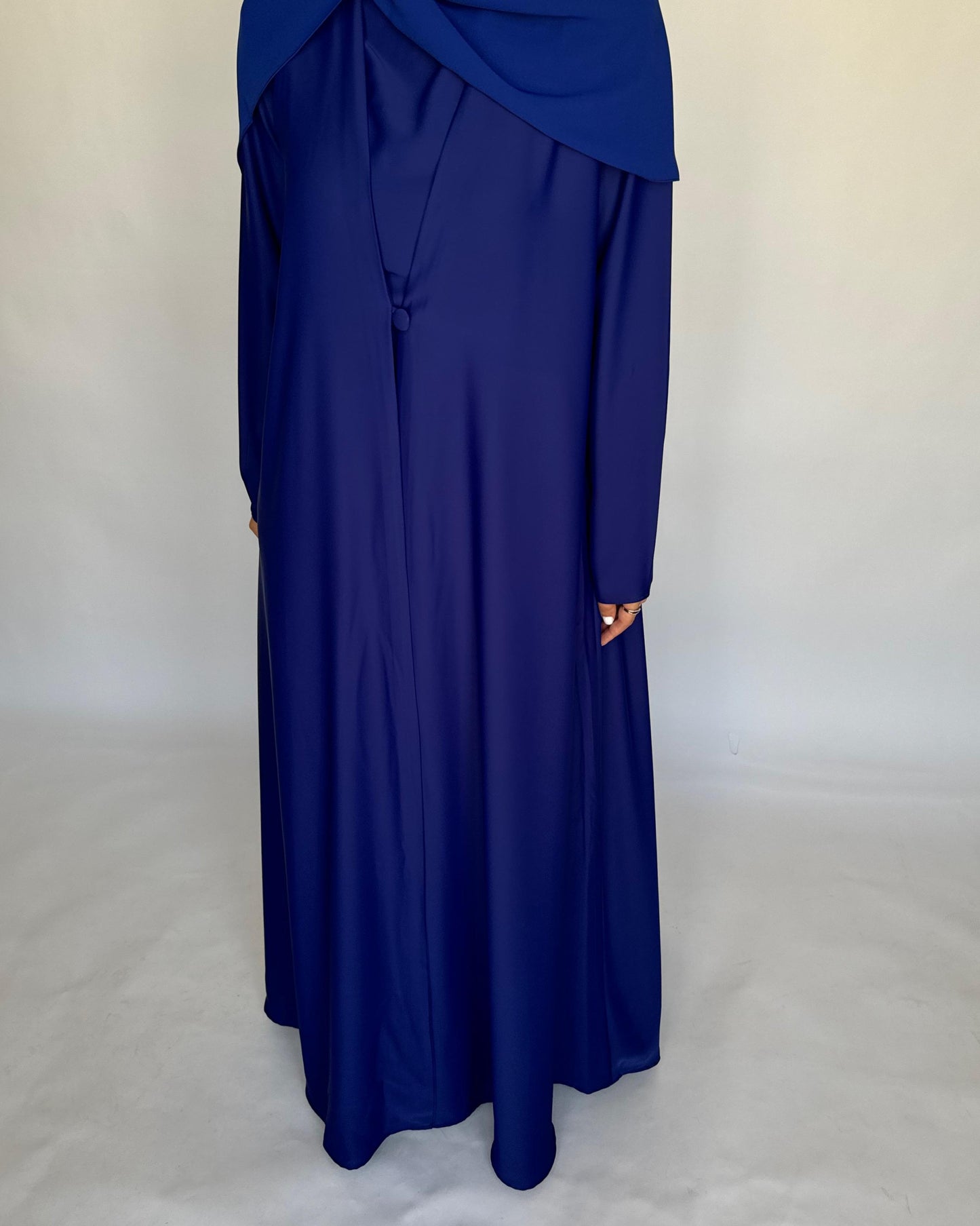 A412 - Blue Daily Summery Abaya, Dress & Shaila