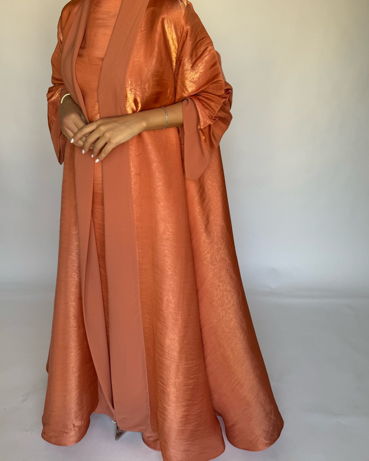 A292 - Orange Organza A-CUT Elegant Set