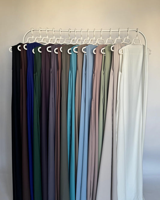 A422 - Flowy Light Weight Under Abaya Dress