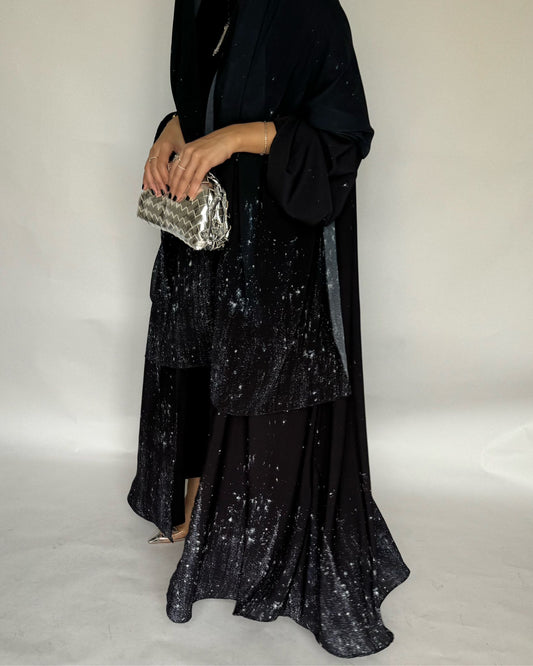 A360 - Black Galaxy Abaya