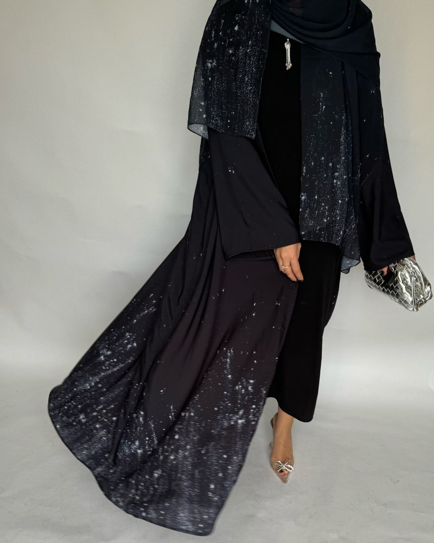 A360 - Black Galaxy Abaya