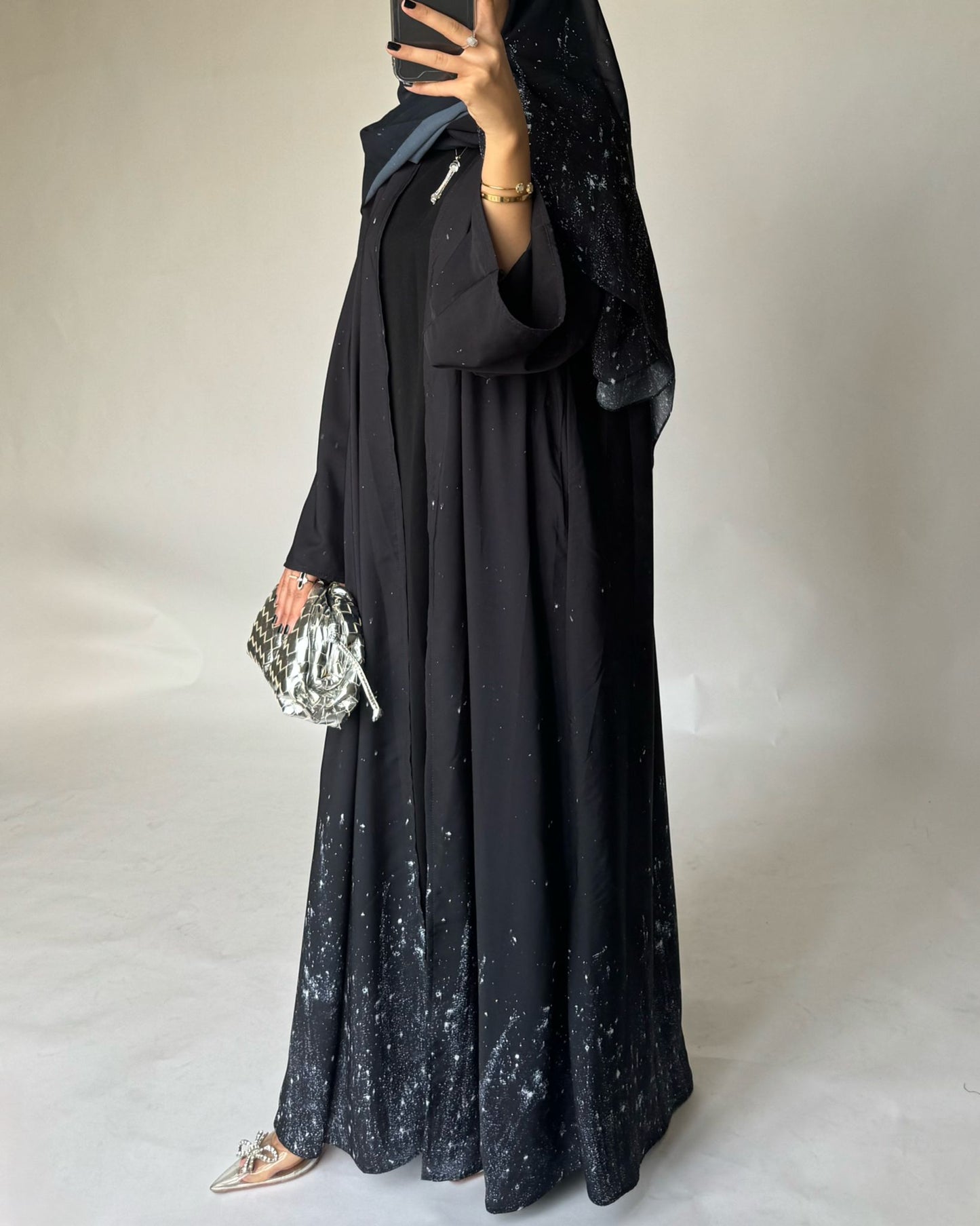 A360 - Black Galaxy Abaya