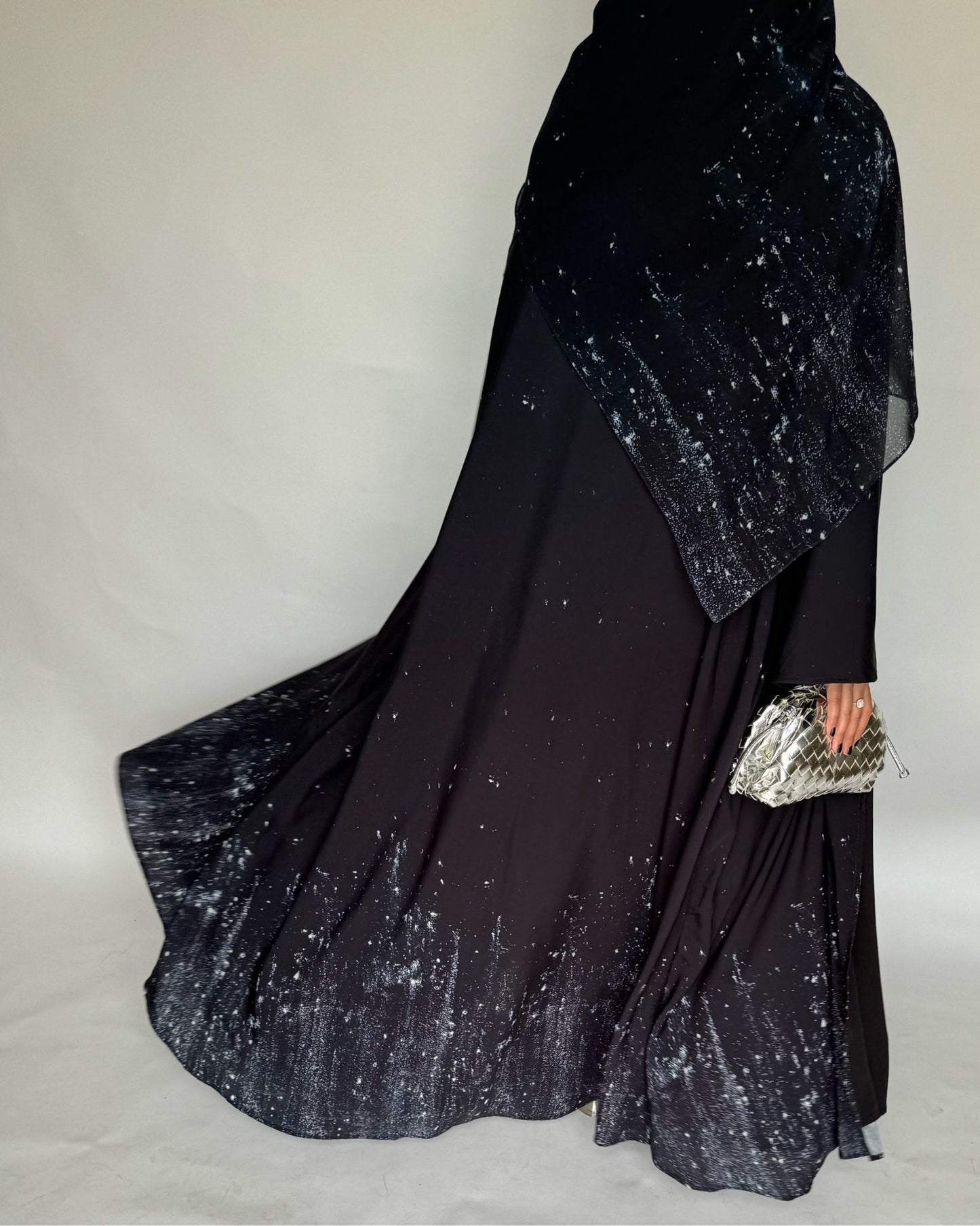 A360 - Black Galaxy Abaya