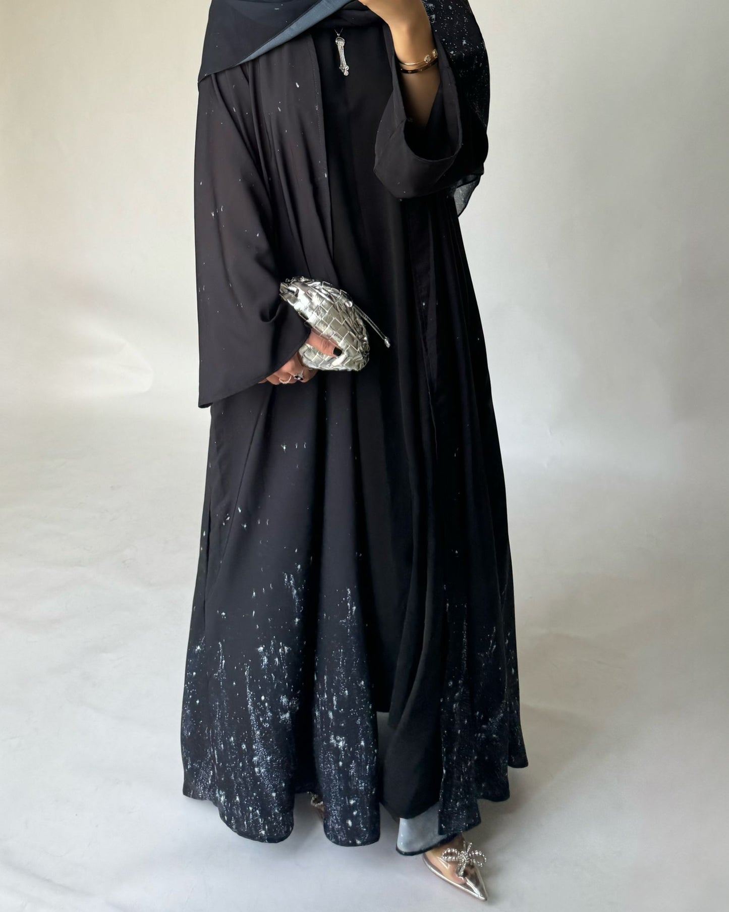 A360 - Black Galaxy Abaya