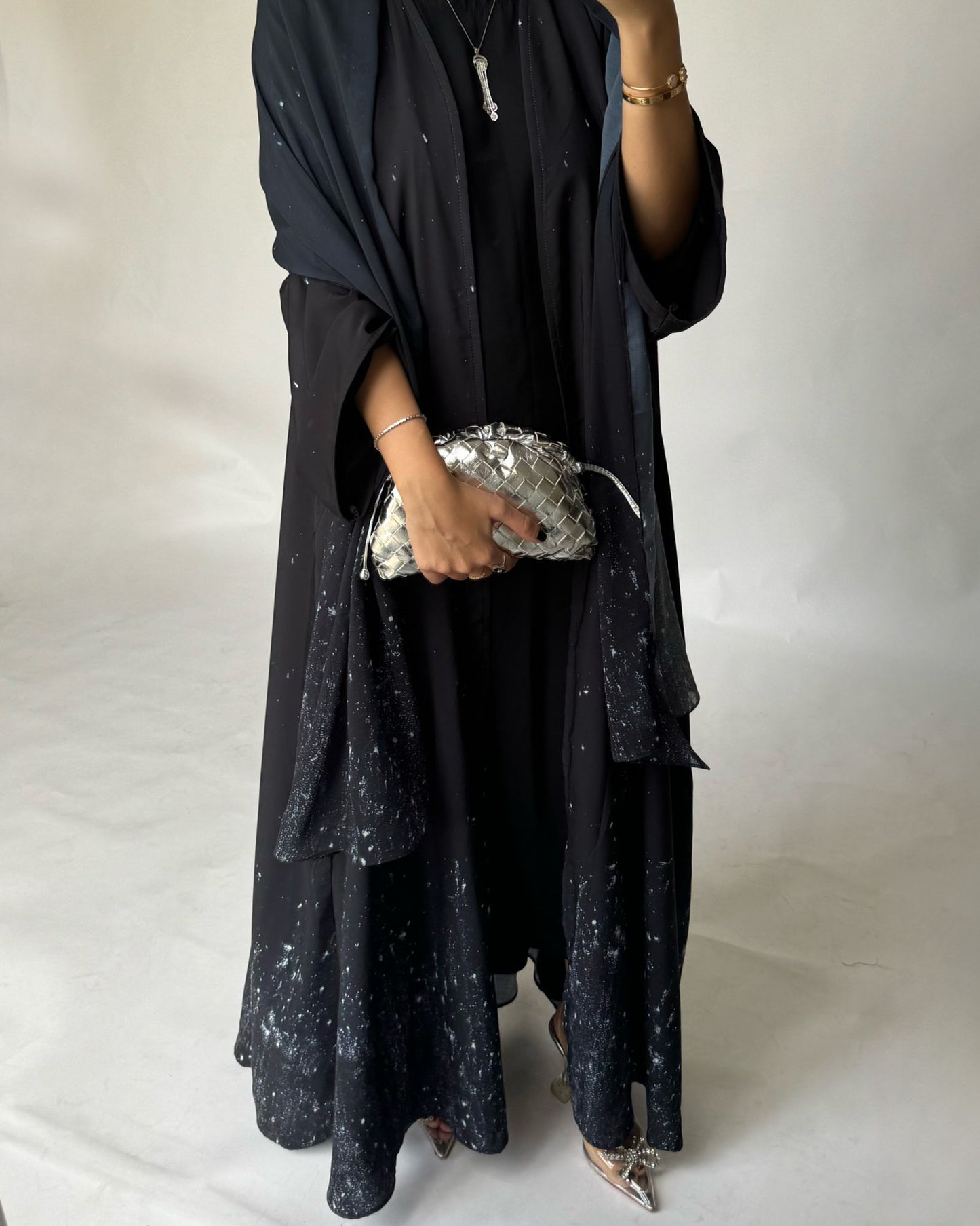 A360 - Black Galaxy Abaya