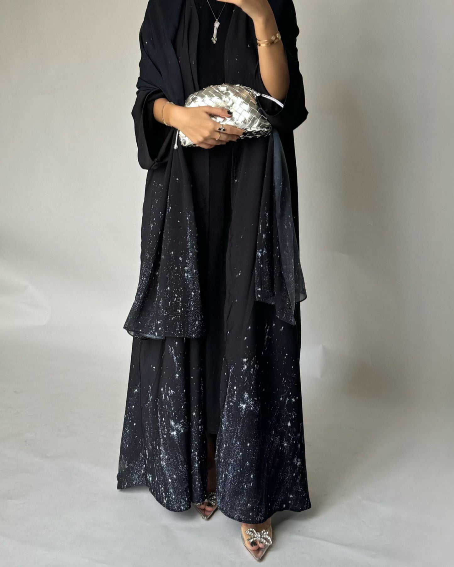 A360 - Black Galaxy Abaya