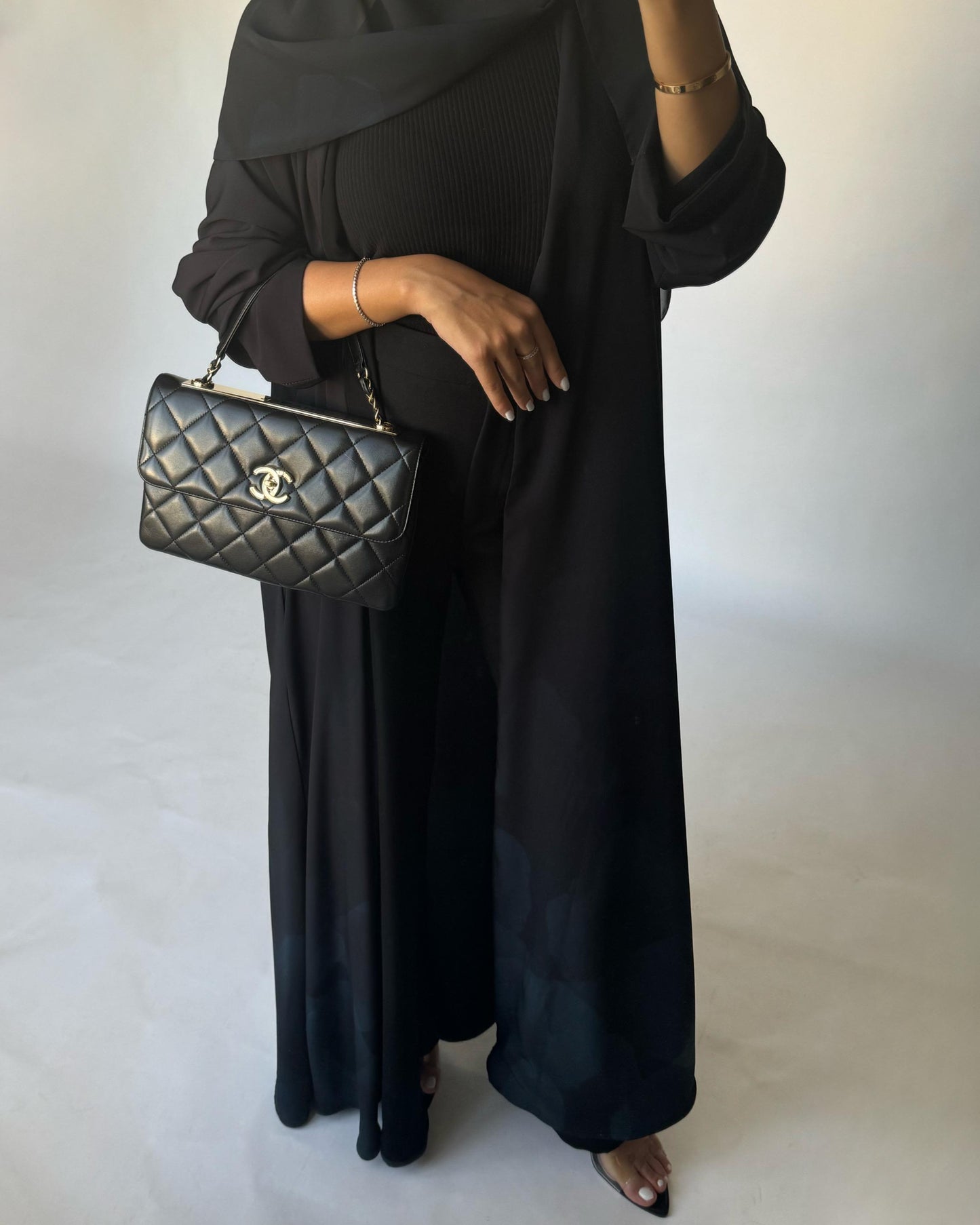 A265 -  Black & Blue Daily Abaya (READY TO SHIP)