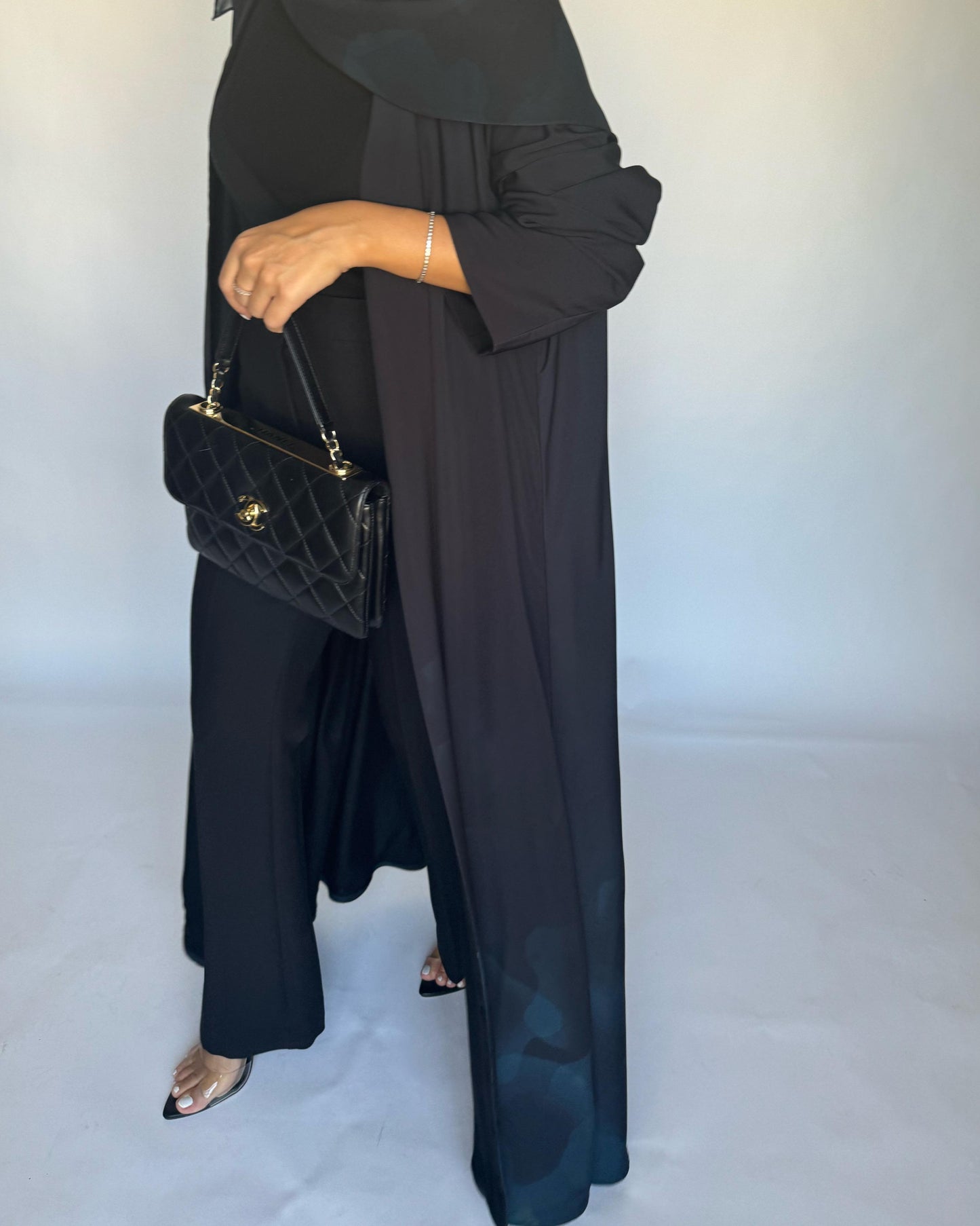 A265 -  Black & Blue Daily Abaya (READY TO SHIP)