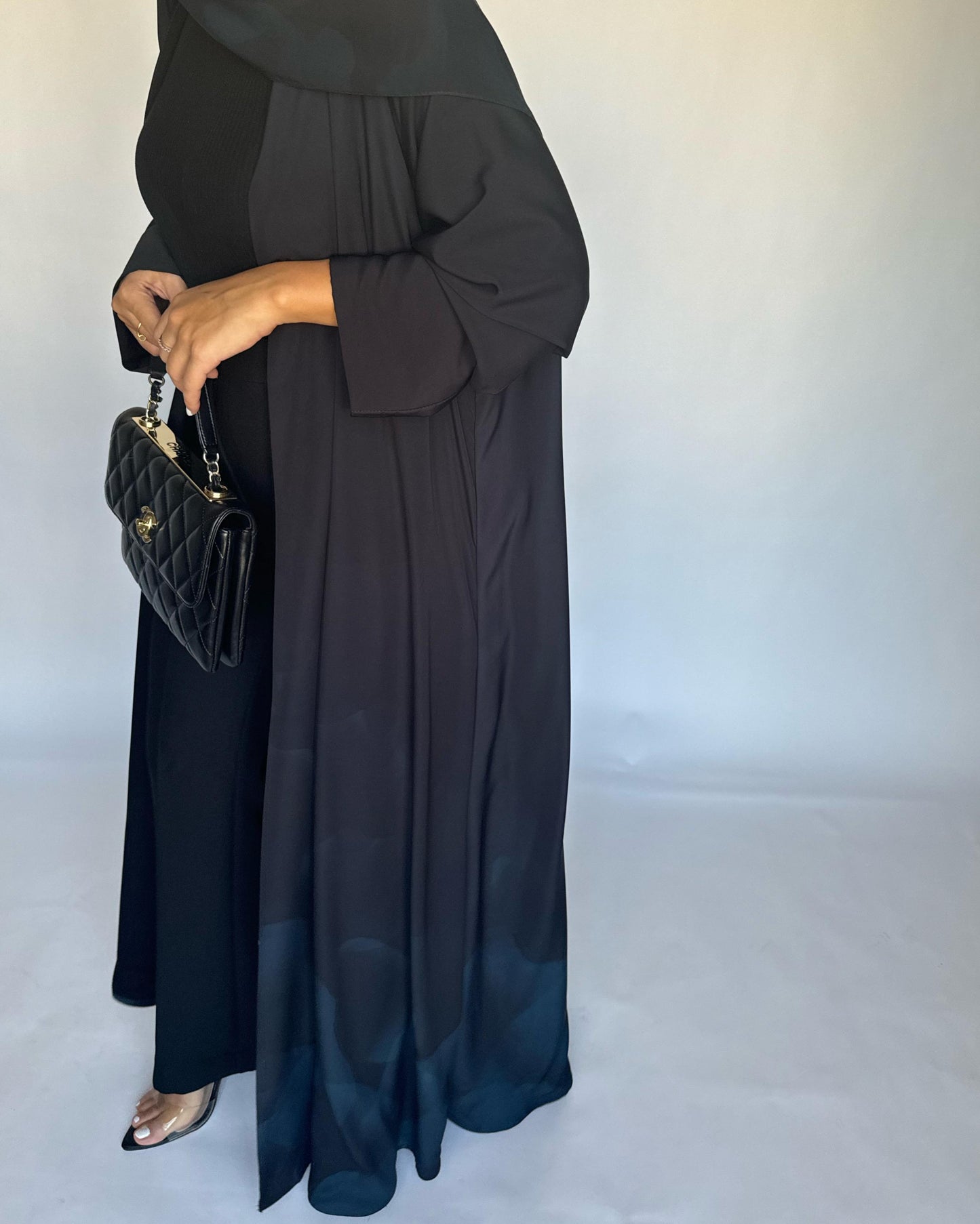 A265 -  Black & Blue Daily Abaya (READY TO SHIP)