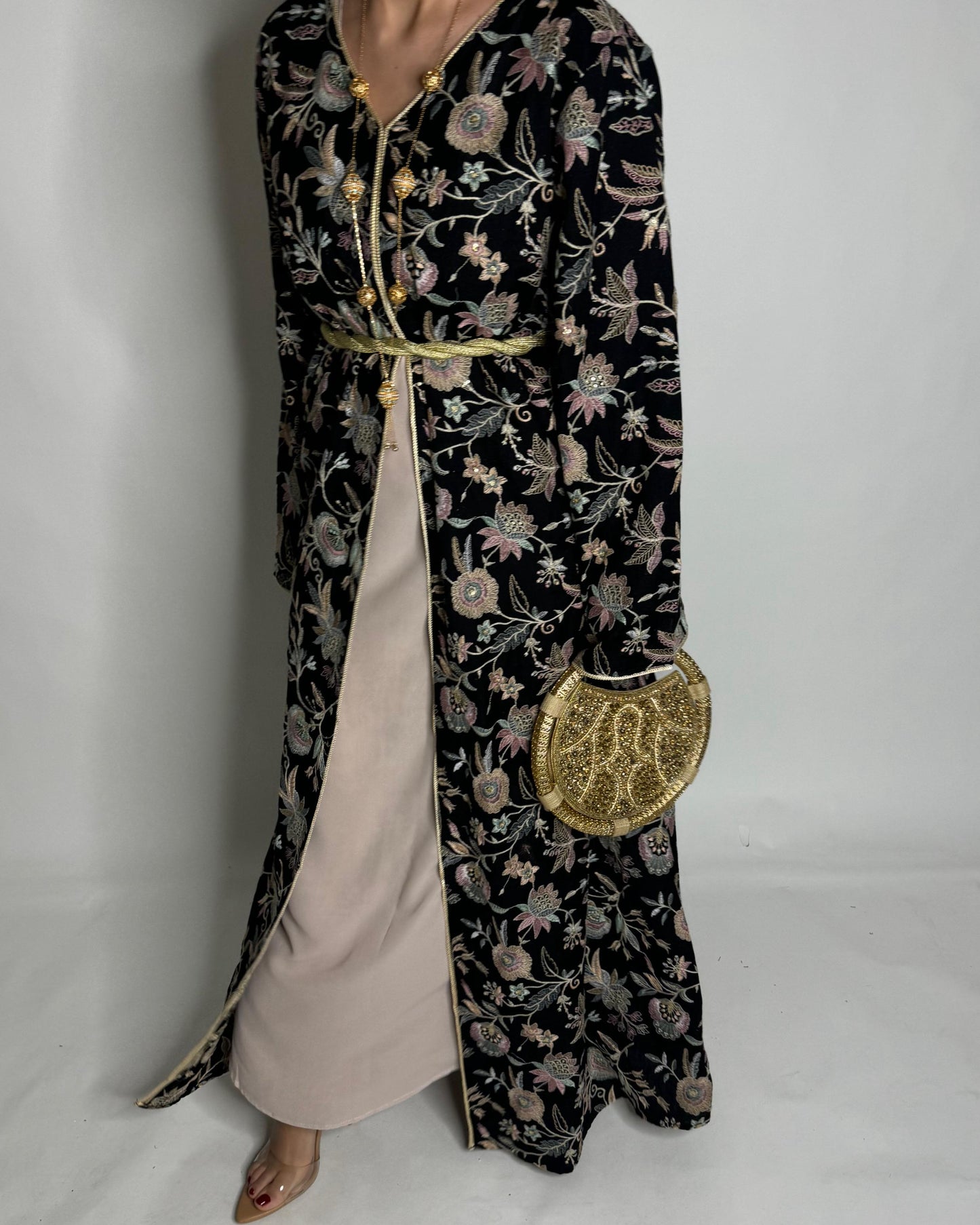 A349 - Ramadan/Eid Embroidered Pattern Jalabiya Set