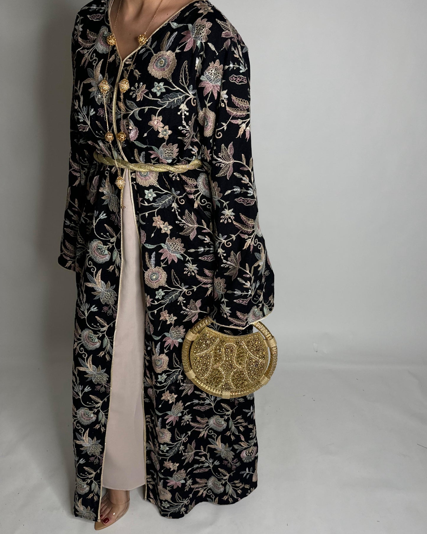 A349 - Ramadan/Eid Embroidered Pattern Jalabiya Set