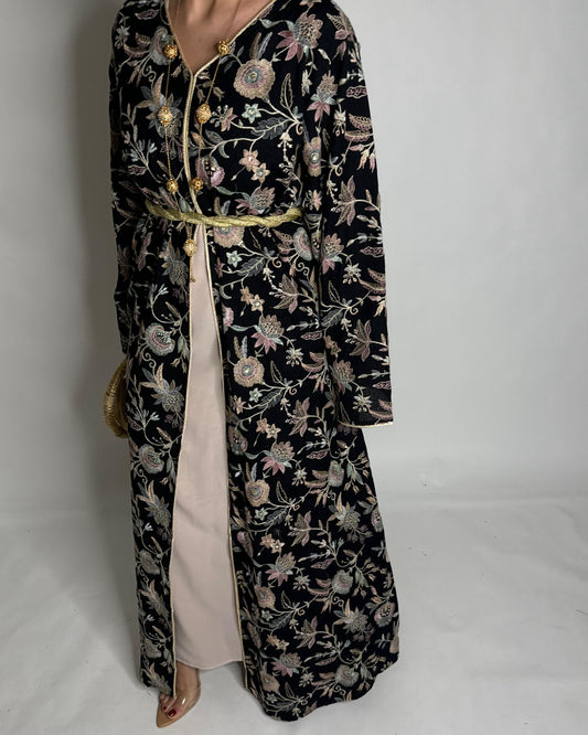 A349 - Ramadan/Eid Embroidered Pattern Jalabiya Set