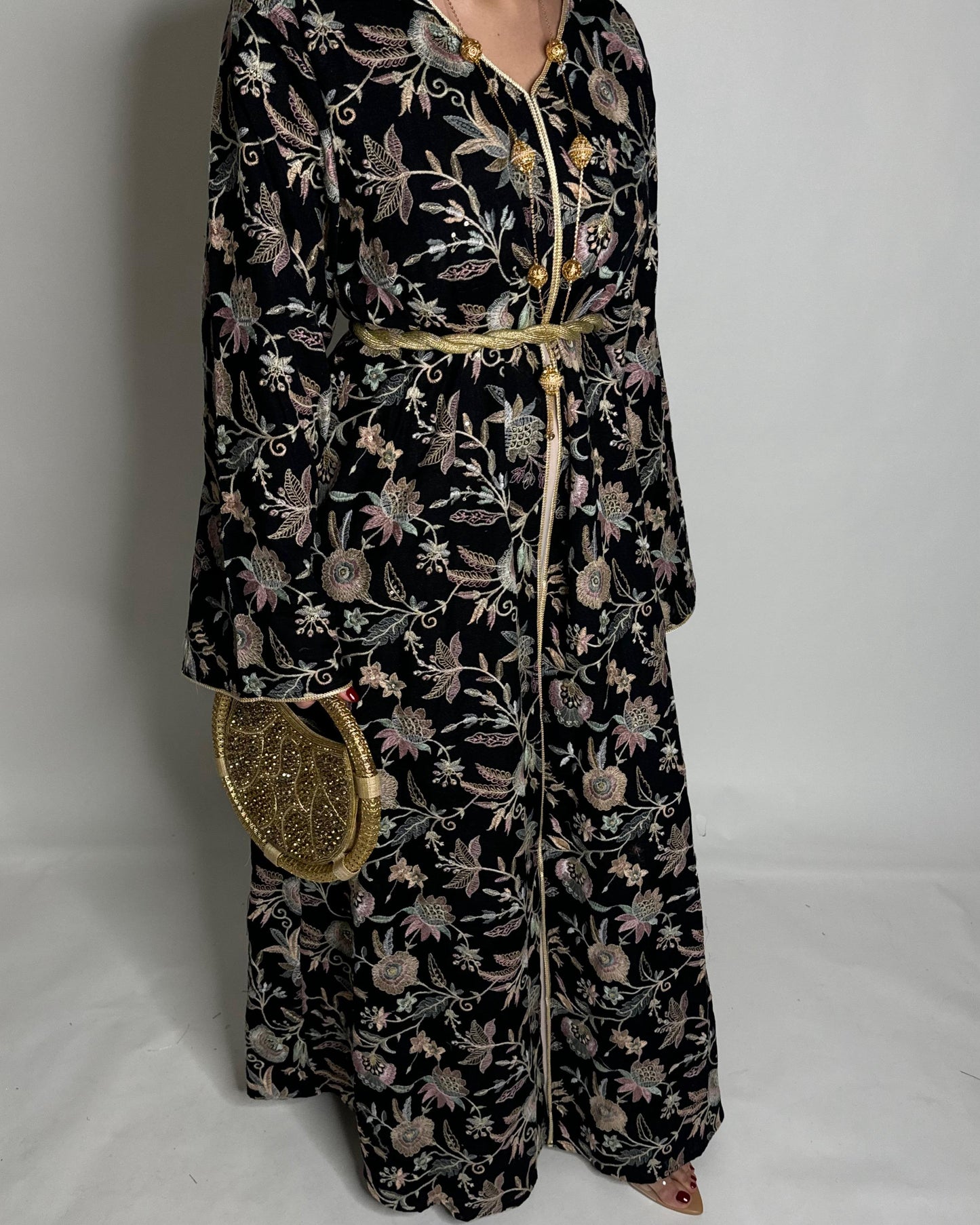 A349 - Ramadan/Eid Embroidered Pattern Jalabiya Set