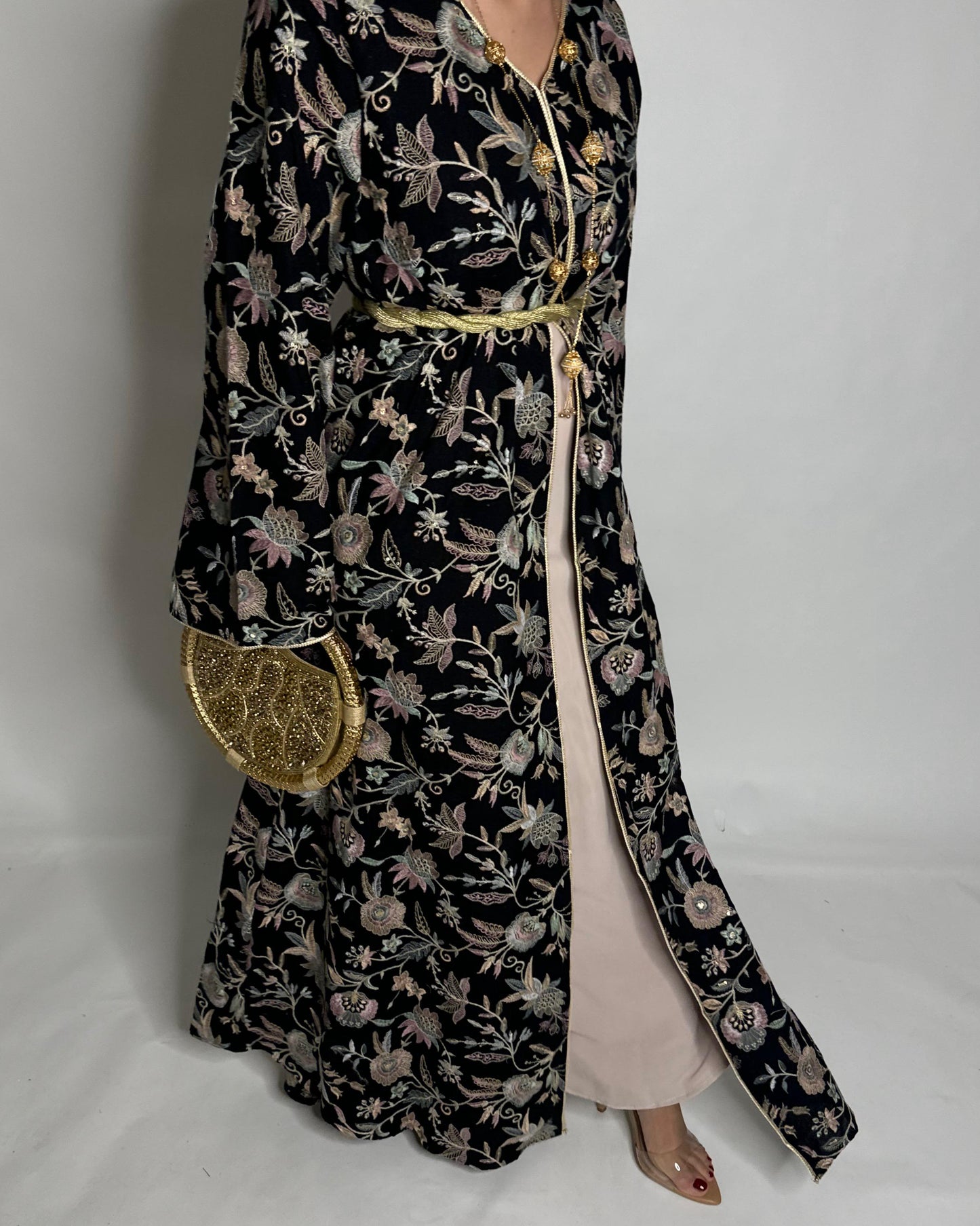 A349 - Ramadan/Eid Embroidered Pattern Jalabiya Set