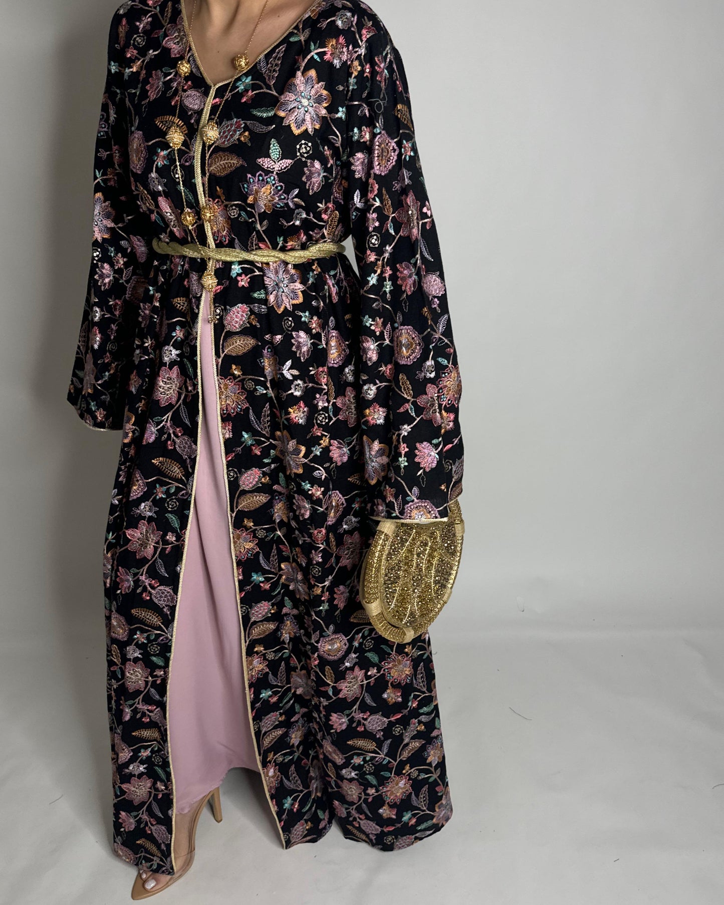 A351 - Ramadan/Eid Embroidered Pattern Jalabiya Set
