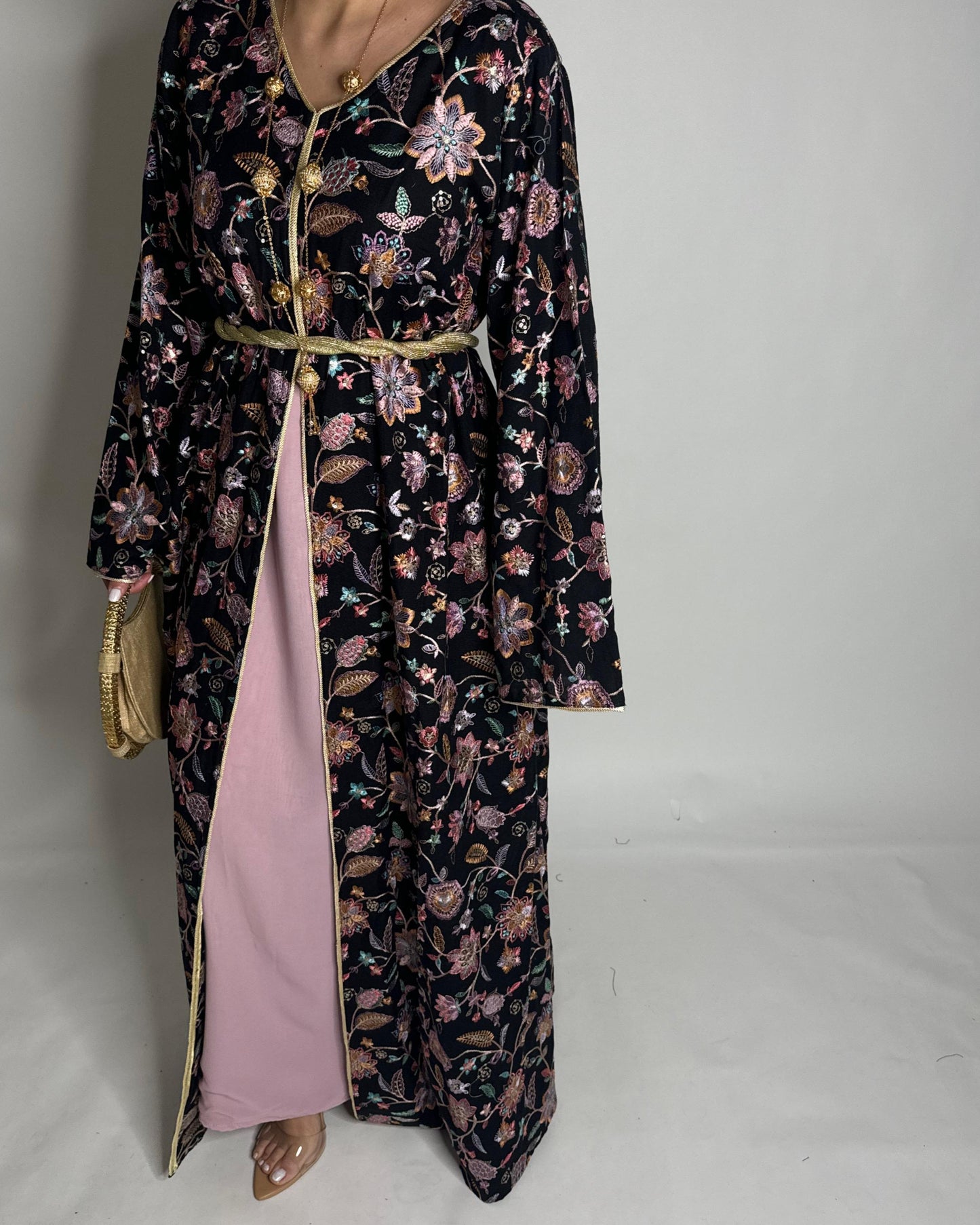 A351 - Ramadan/Eid Embroidered Pattern Jalabiya Set