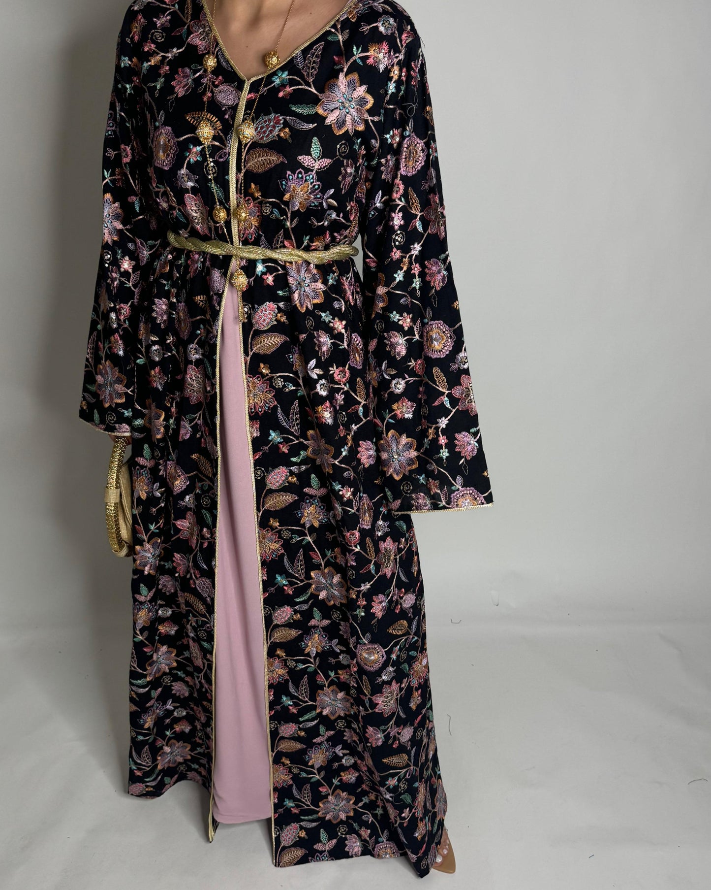 A351 - Ramadan/Eid Embroidered Pattern Jalabiya Set