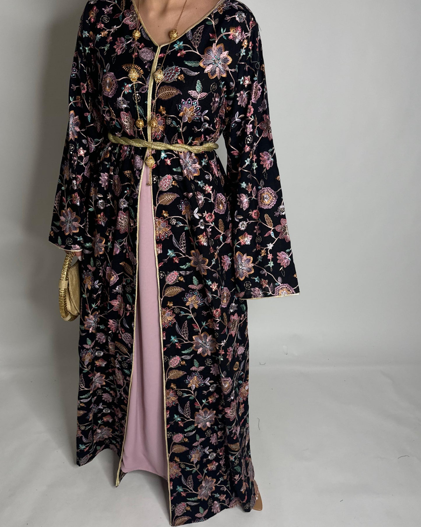 A351 - Ramadan/Eid Embroidered Pattern Jalabiya Set