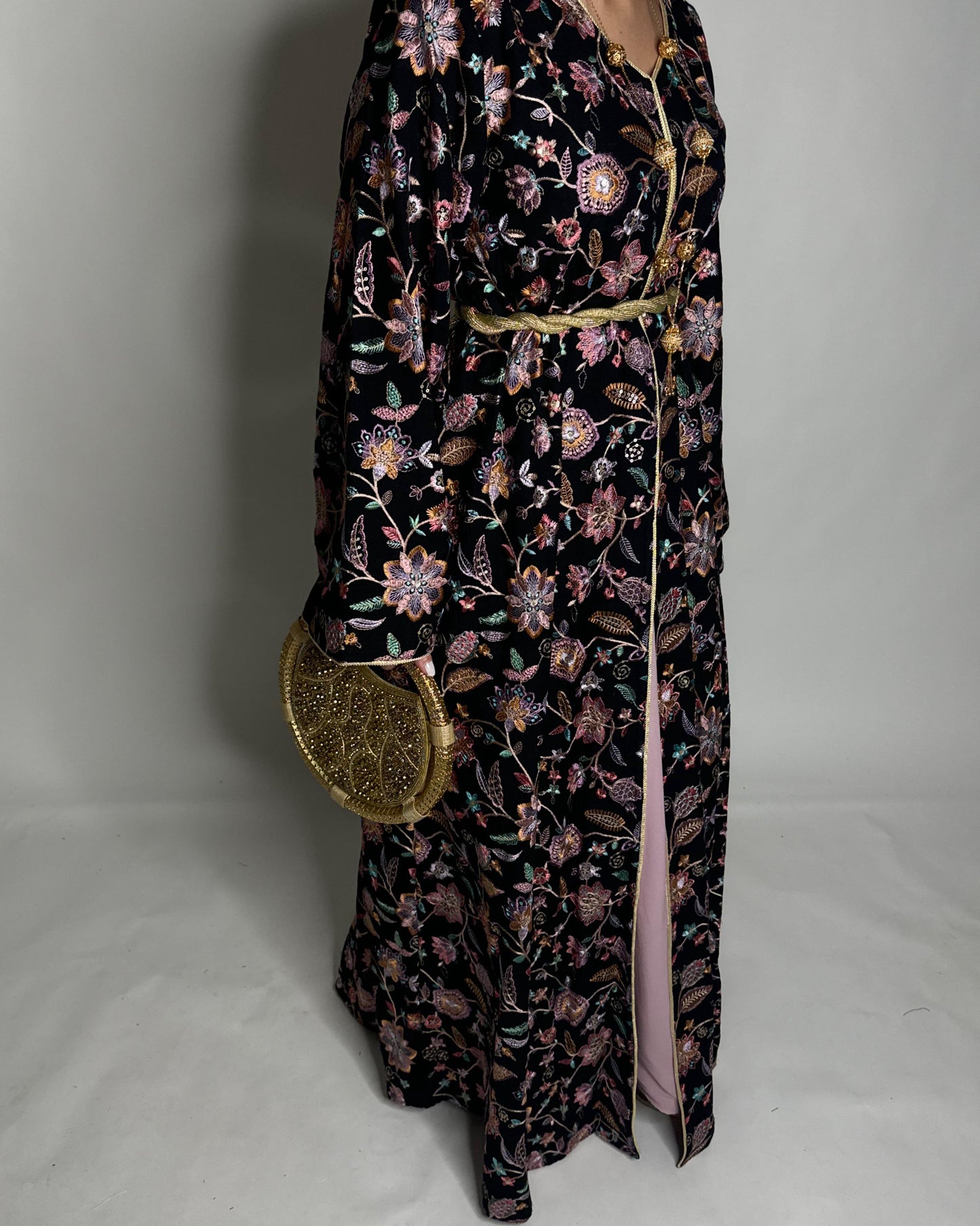 A351 - Ramadan/Eid Embroidered Pattern Jalabiya Set