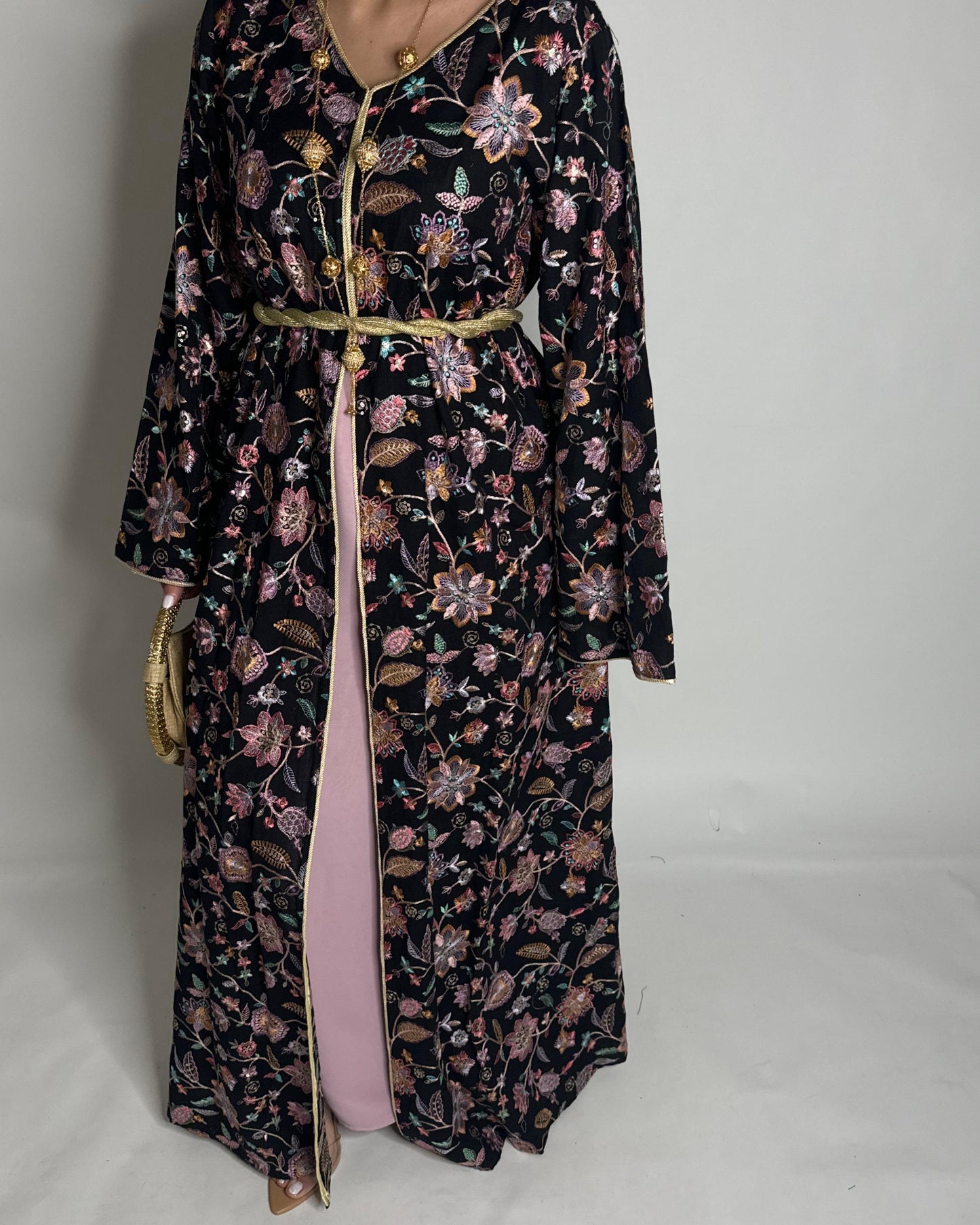 A351 - Ramadan/Eid Embroidered Pattern Jalabiya Set