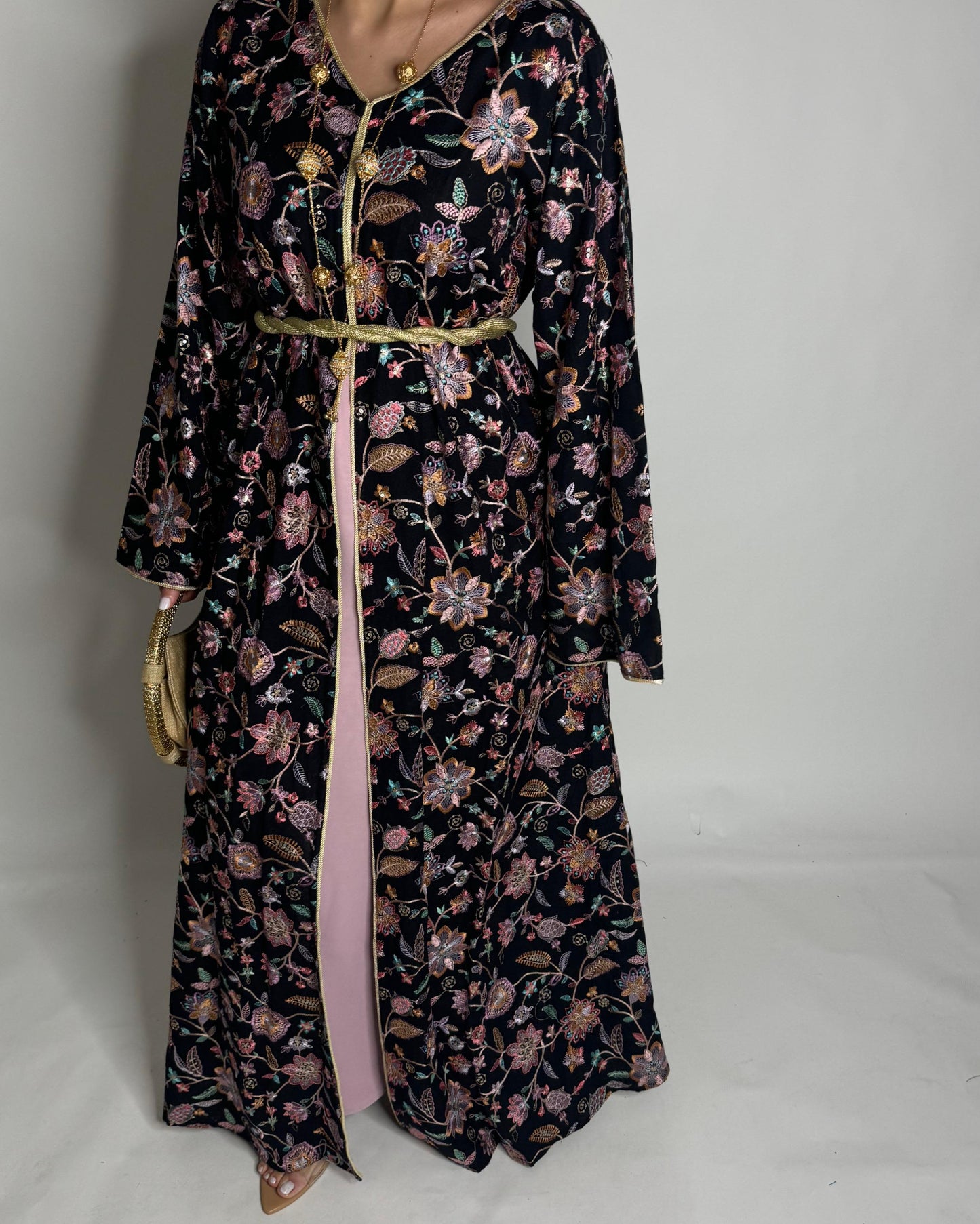 A351 - Ramadan/Eid Embroidered Pattern Jalabiya Set