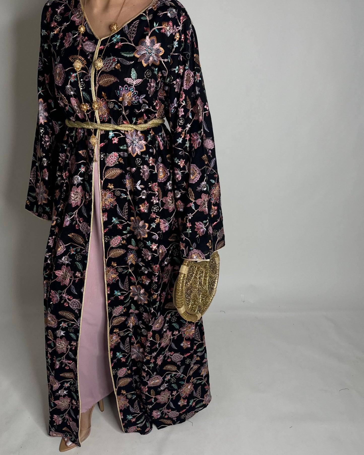 A351 - Ramadan/Eid Embroidered Pattern Jalabiya Set