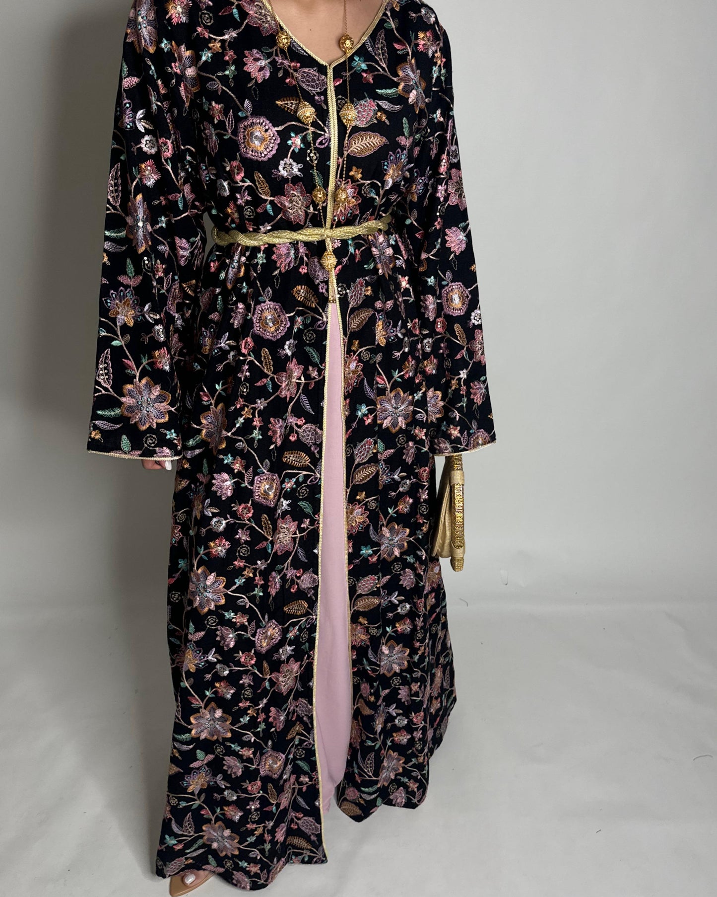 A351 - Ramadan/Eid Embroidered Pattern Jalabiya Set