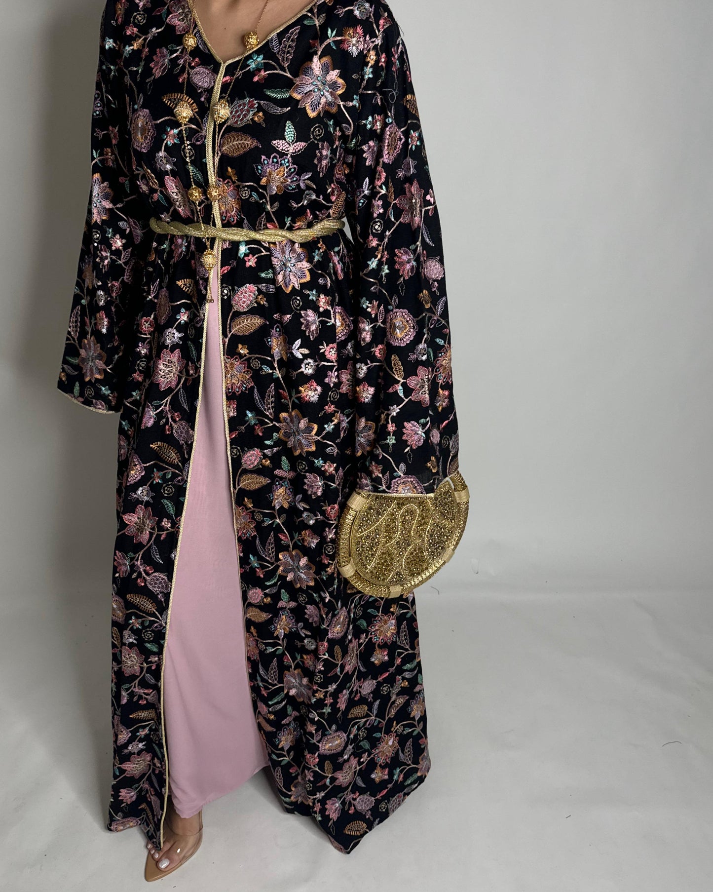 A351 - Ramadan/Eid Embroidered Pattern Jalabiya Set