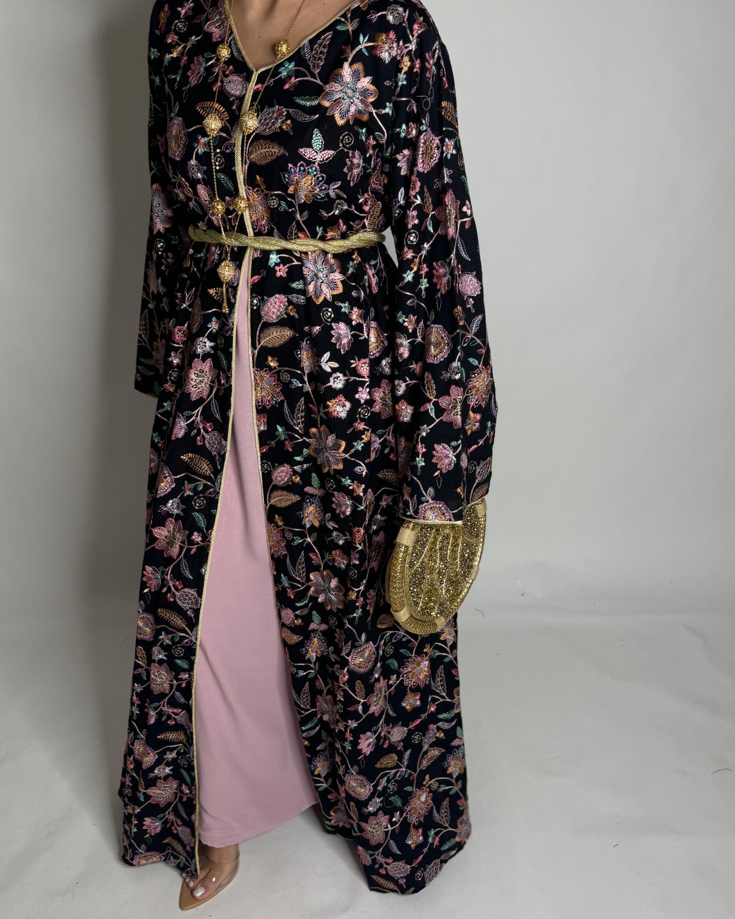 A351 - Ramadan/Eid Embroidered Pattern Jalabiya Set