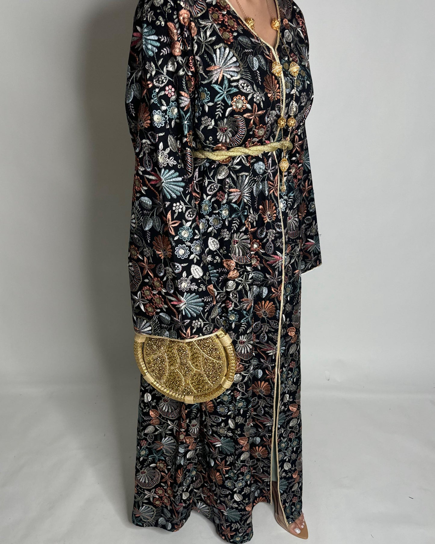 A352 - Ramadan/Eid Embroidered Pattern Jalabiya Set