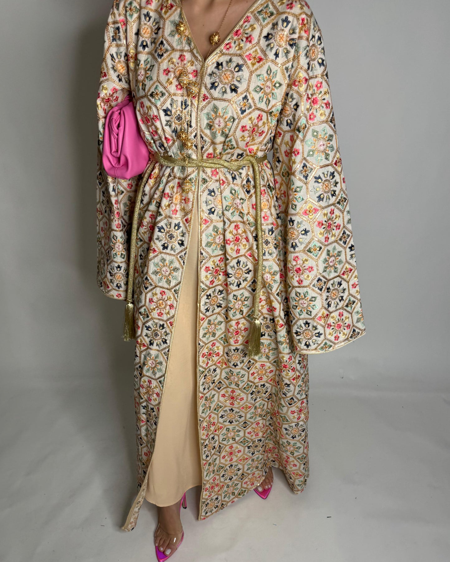 A353 - Ramadan/Eid Embroidered Pattern Jalabiya Set