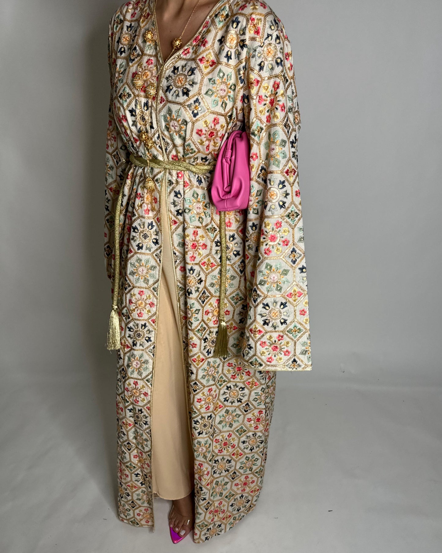 A353 - Ramadan/Eid Embroidered Pattern Jalabiya Set