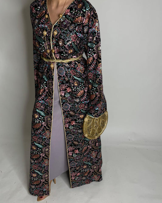 A358- Ramadan/Eid Embroidered Pattern Jalabiya Set