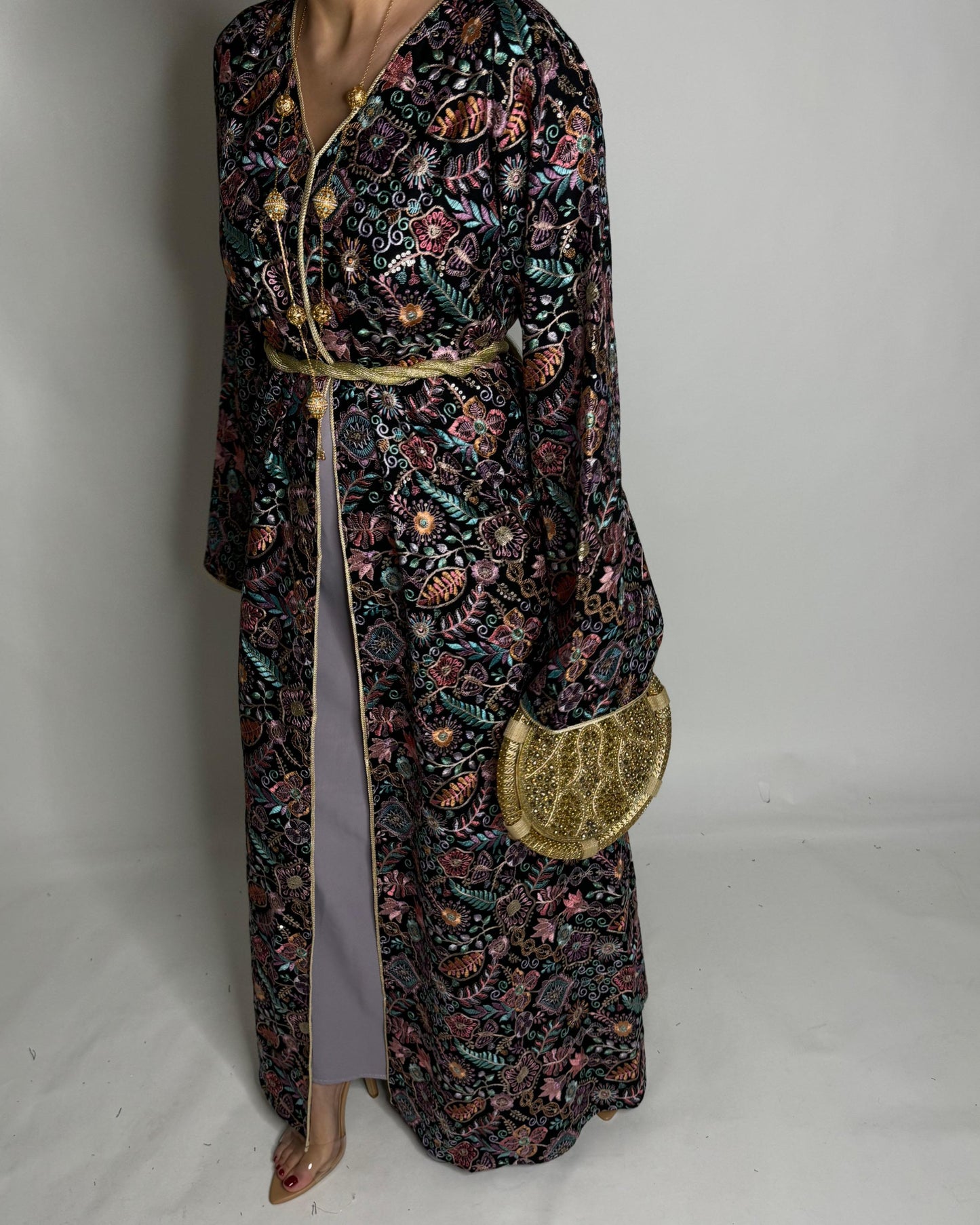 A358- Ramadan/Eid Embroidered Pattern Jalabiya Set