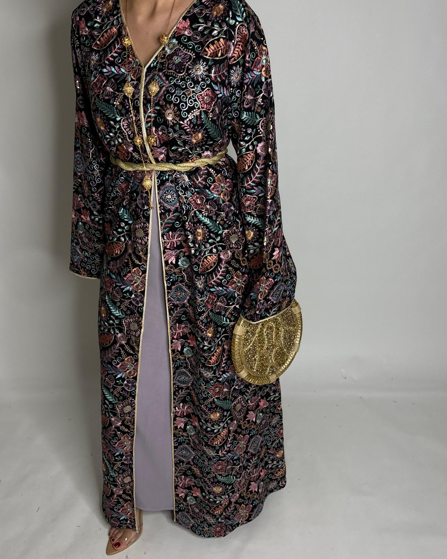 A358- Ramadan/Eid Embroidered Pattern Jalabiya Set