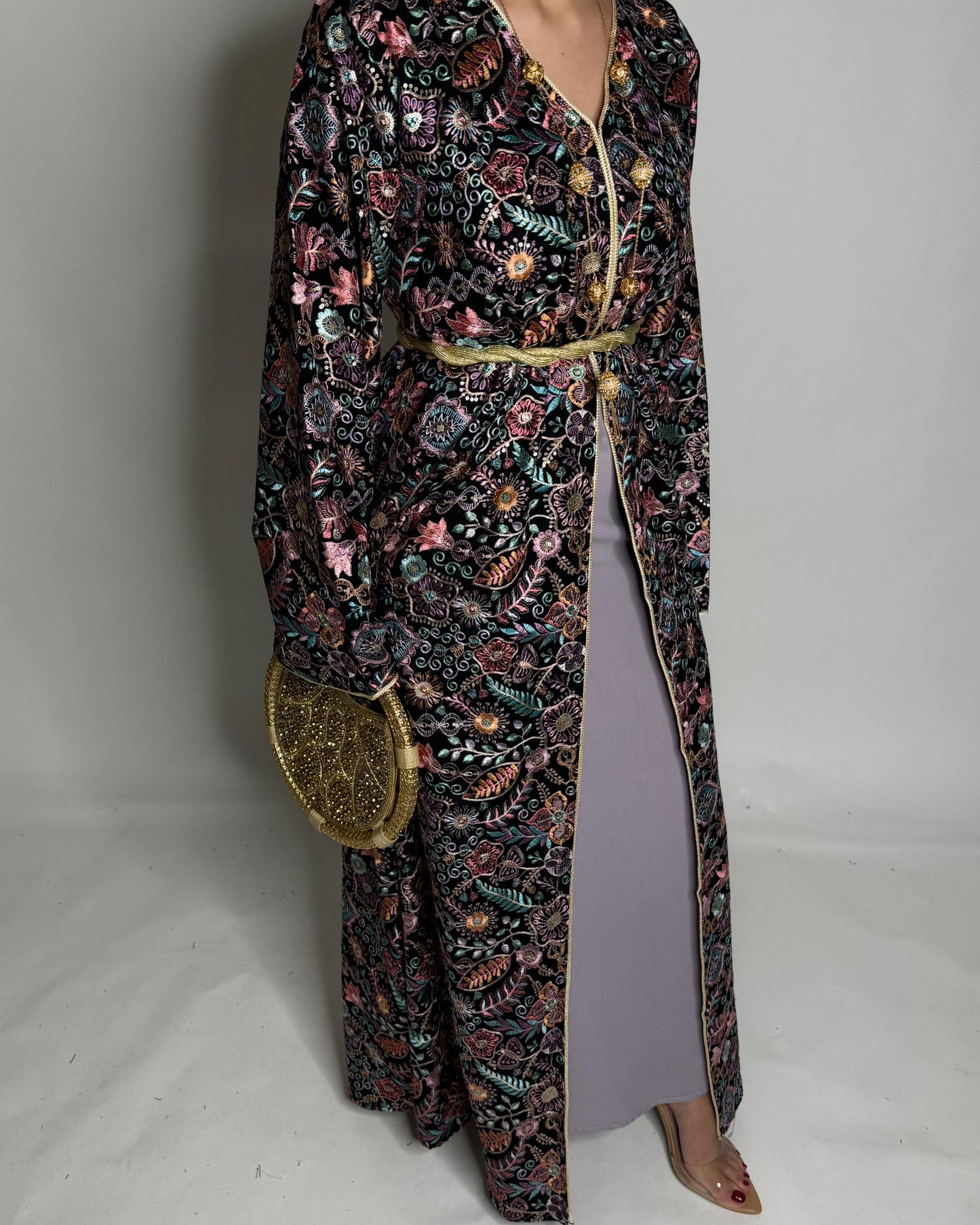 A358- Ramadan/Eid Embroidered Pattern Jalabiya Set