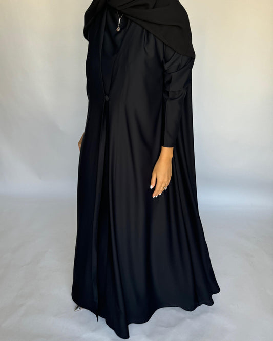 A419 - Black Daily Summery Abaya, Dress & Shaila
