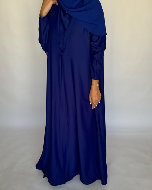 A412 - Blue Daily Summery Abaya, Dress & Shaila