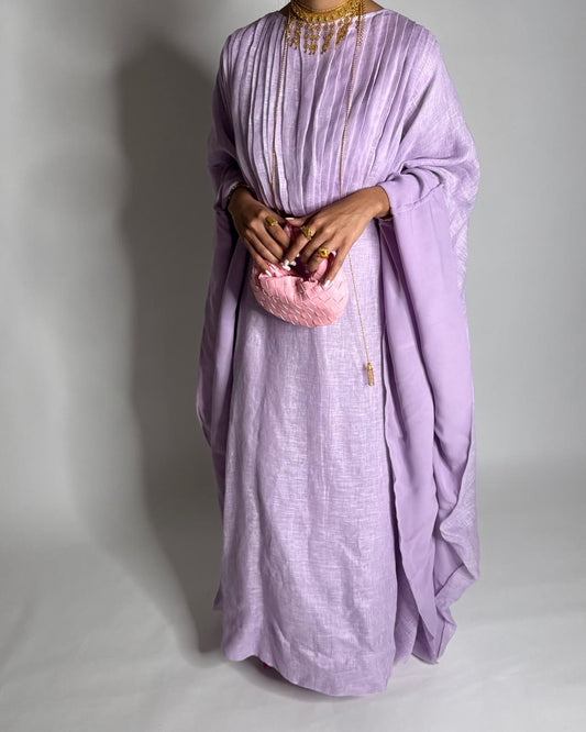 A541 - Baby Purple Occasion Jalabiya (READY TO SHIP)