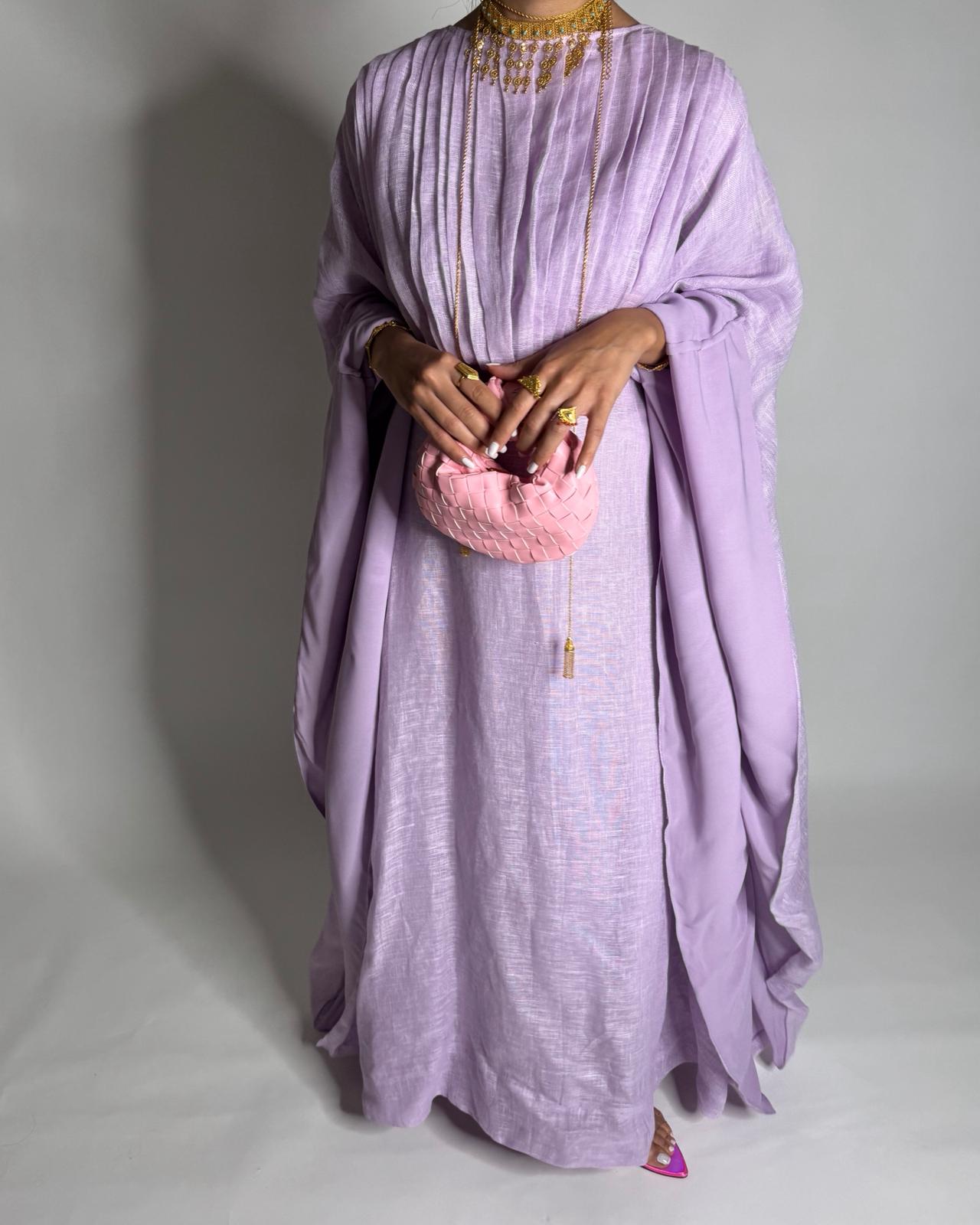 A541 - Baby Purple Occasion Jalabiya (READY TO SHIP)