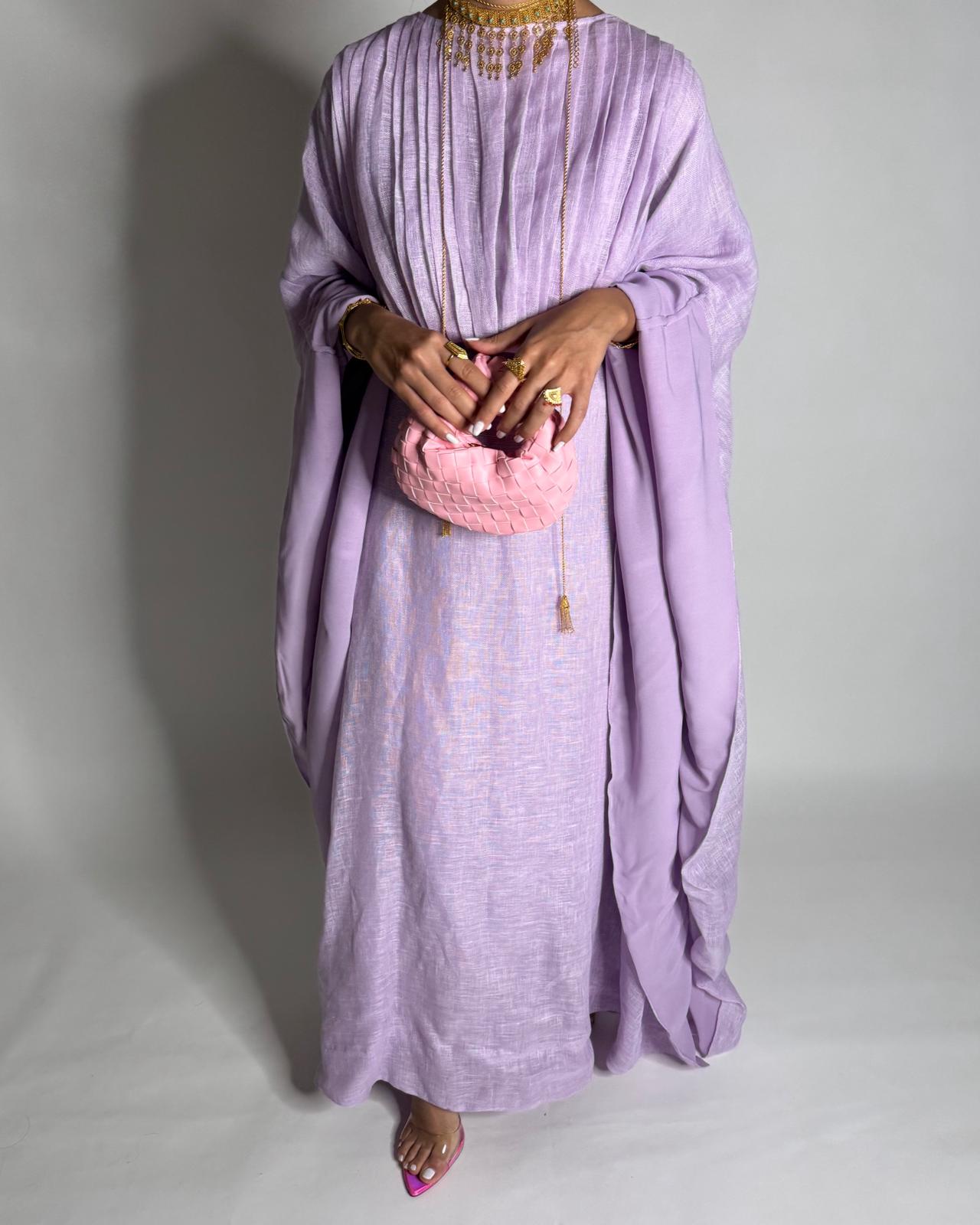 A541 - Baby Purple Occasion Jalabiya (READY TO SHIP)