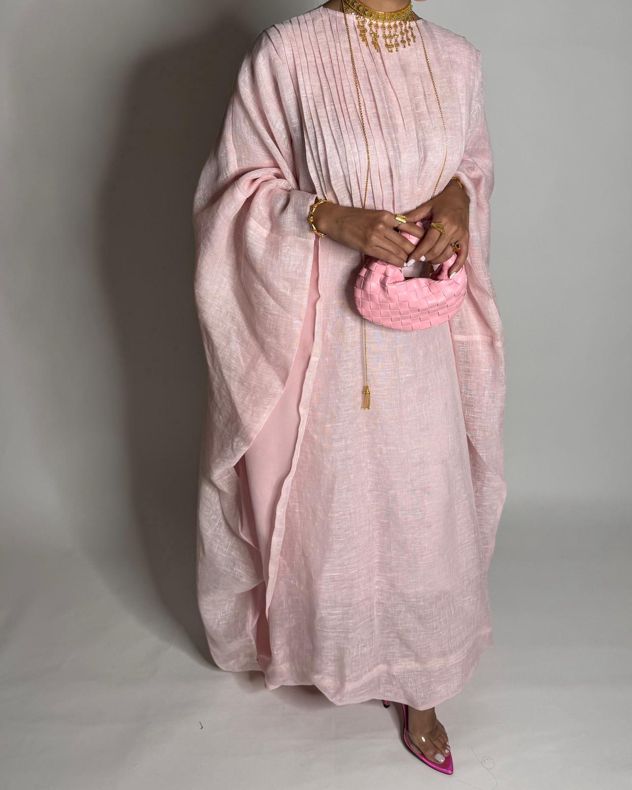 A542 - Baby Pink Occasion Jalabiya (READY TO SHIP)