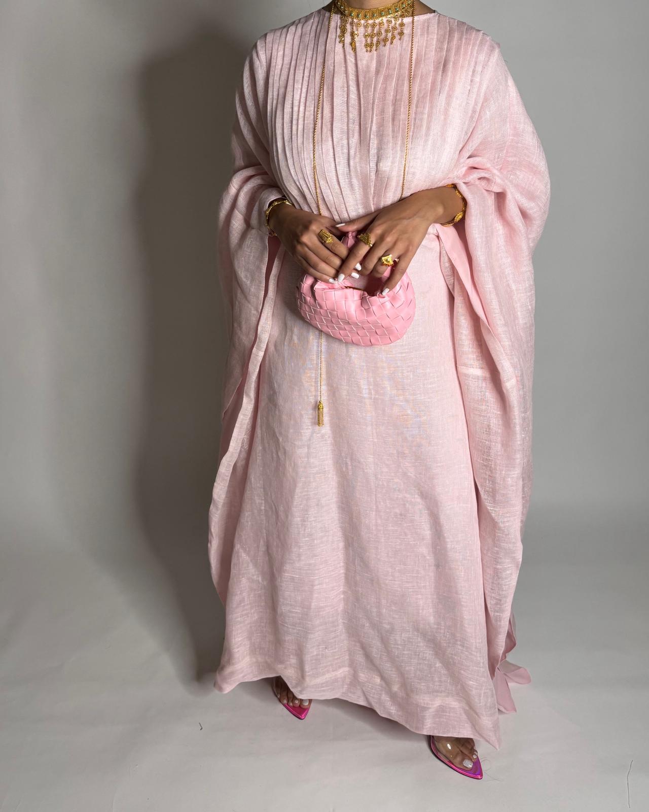 A542 - Baby Pink Occasion Jalabiya (READY TO SHIP)