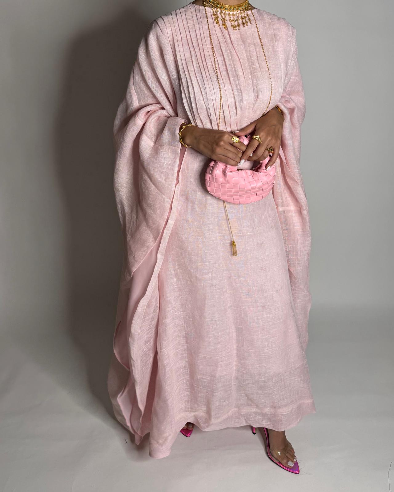 A542 - Baby Pink Occasion Jalabiya (READY TO SHIP)