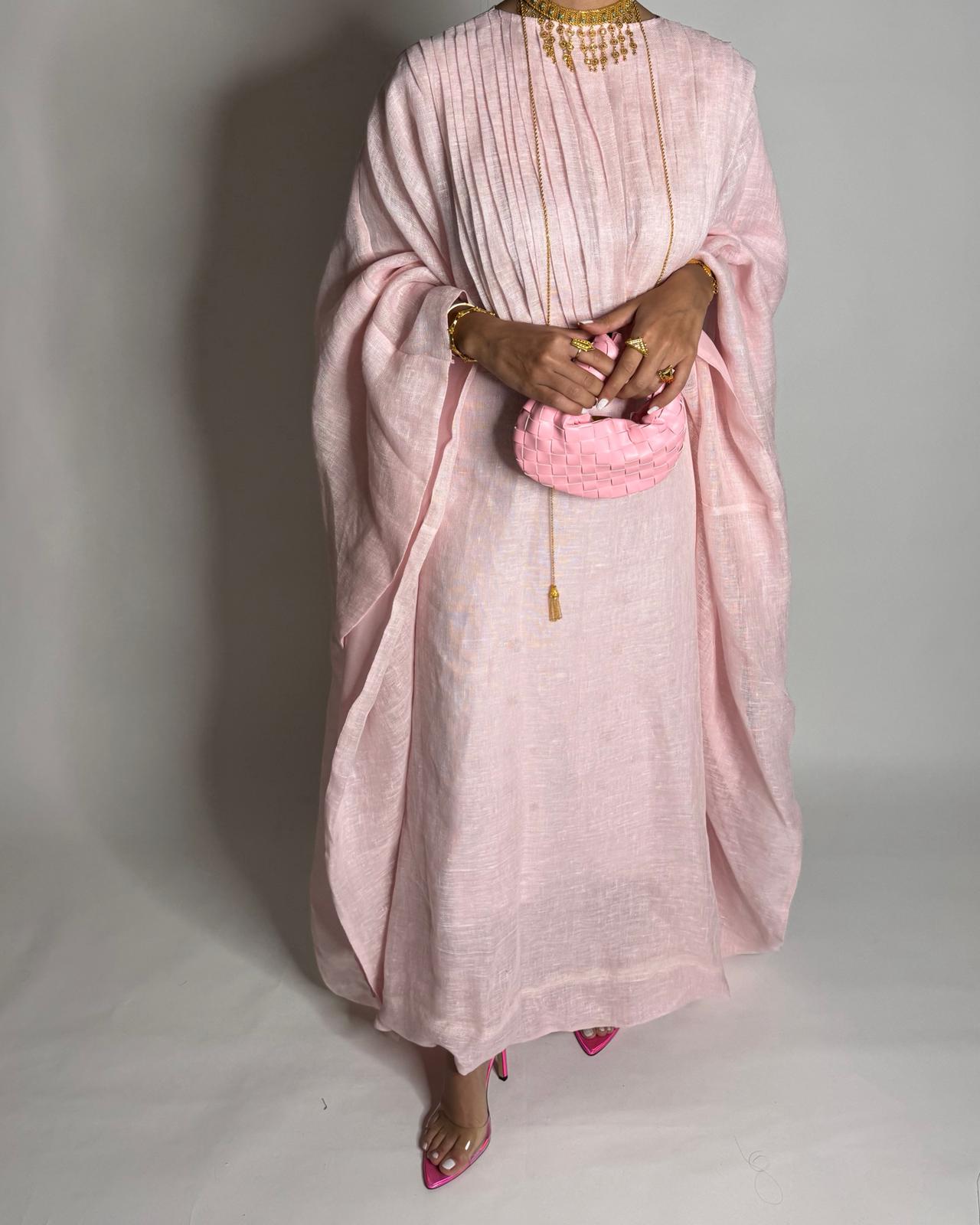 A542 - Baby Pink Occasion Jalabiya (READY TO SHIP)