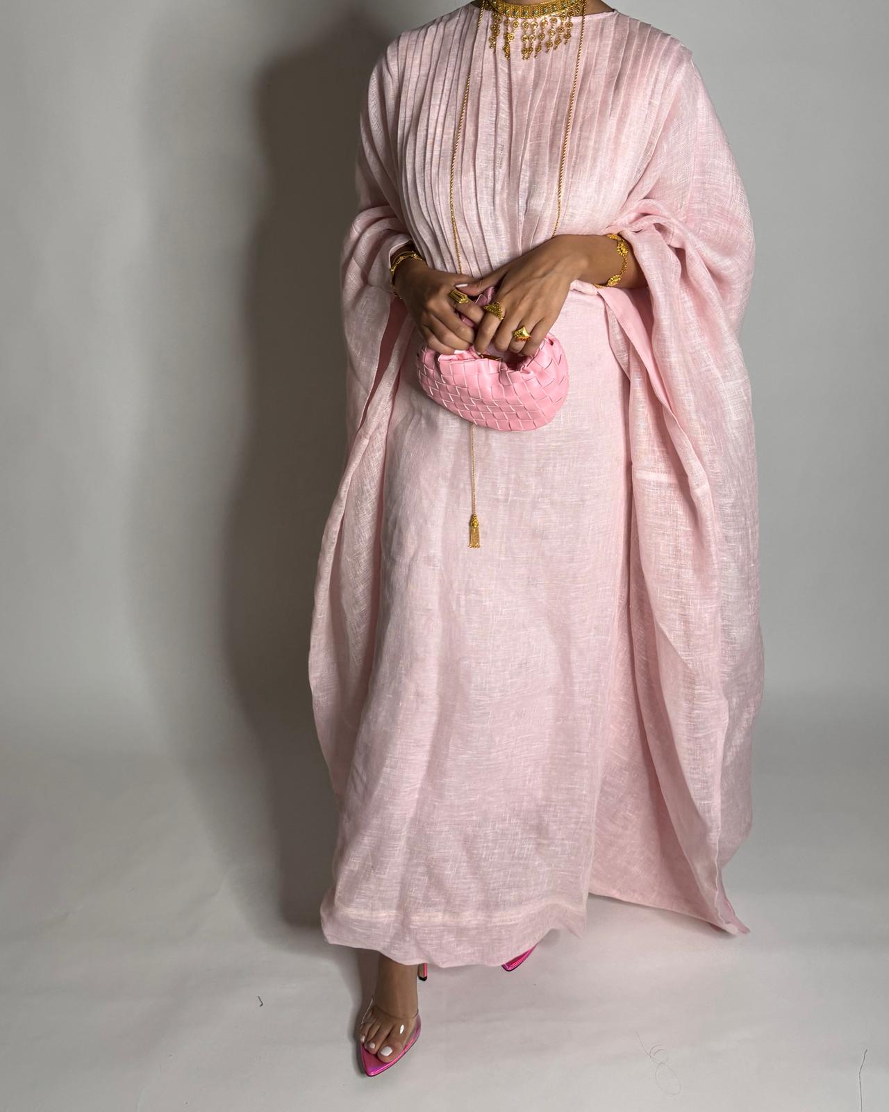 A542 - Baby Pink Occasion Jalabiya (READY TO SHIP)