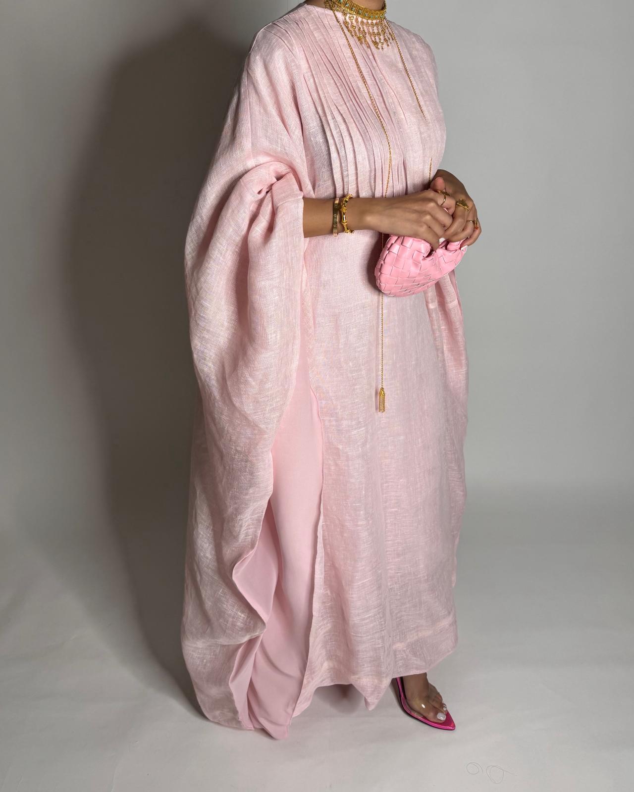 A542 - Baby Pink Occasion Jalabiya (READY TO SHIP)