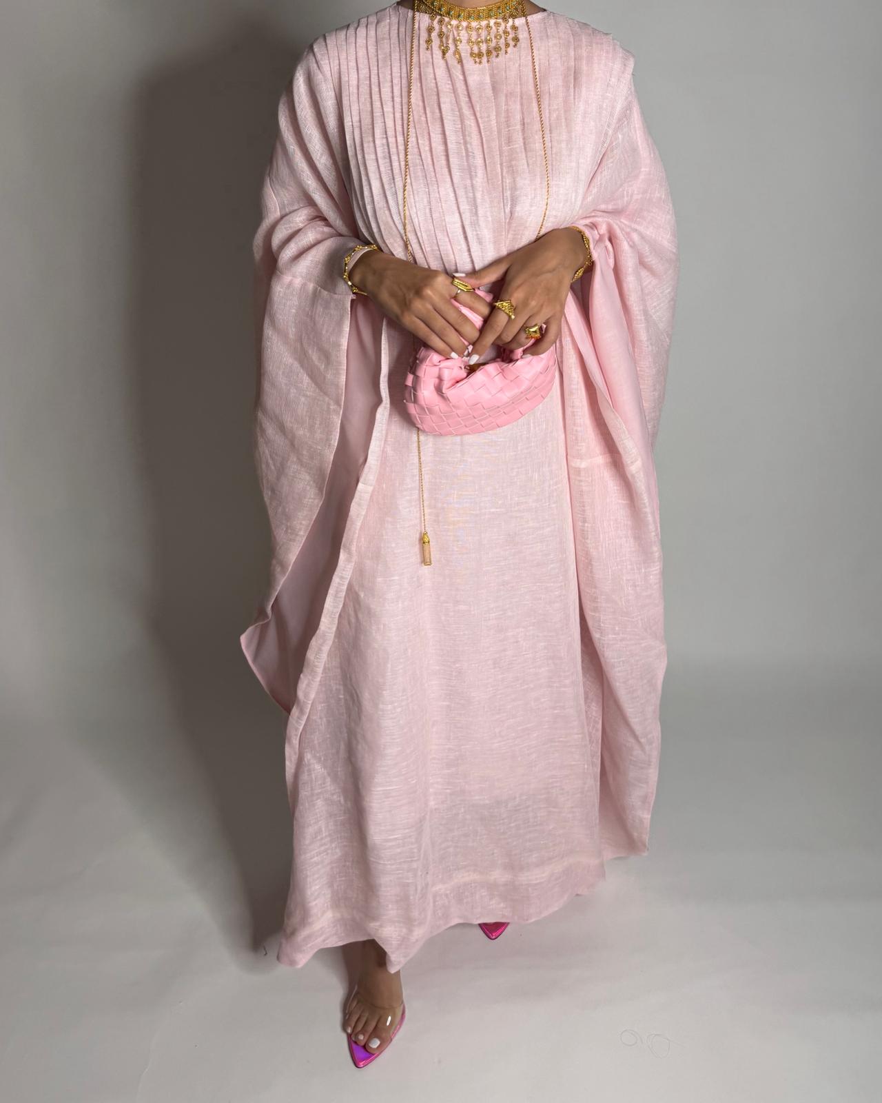 A542 - Baby Pink Occasion Jalabiya (READY TO SHIP)